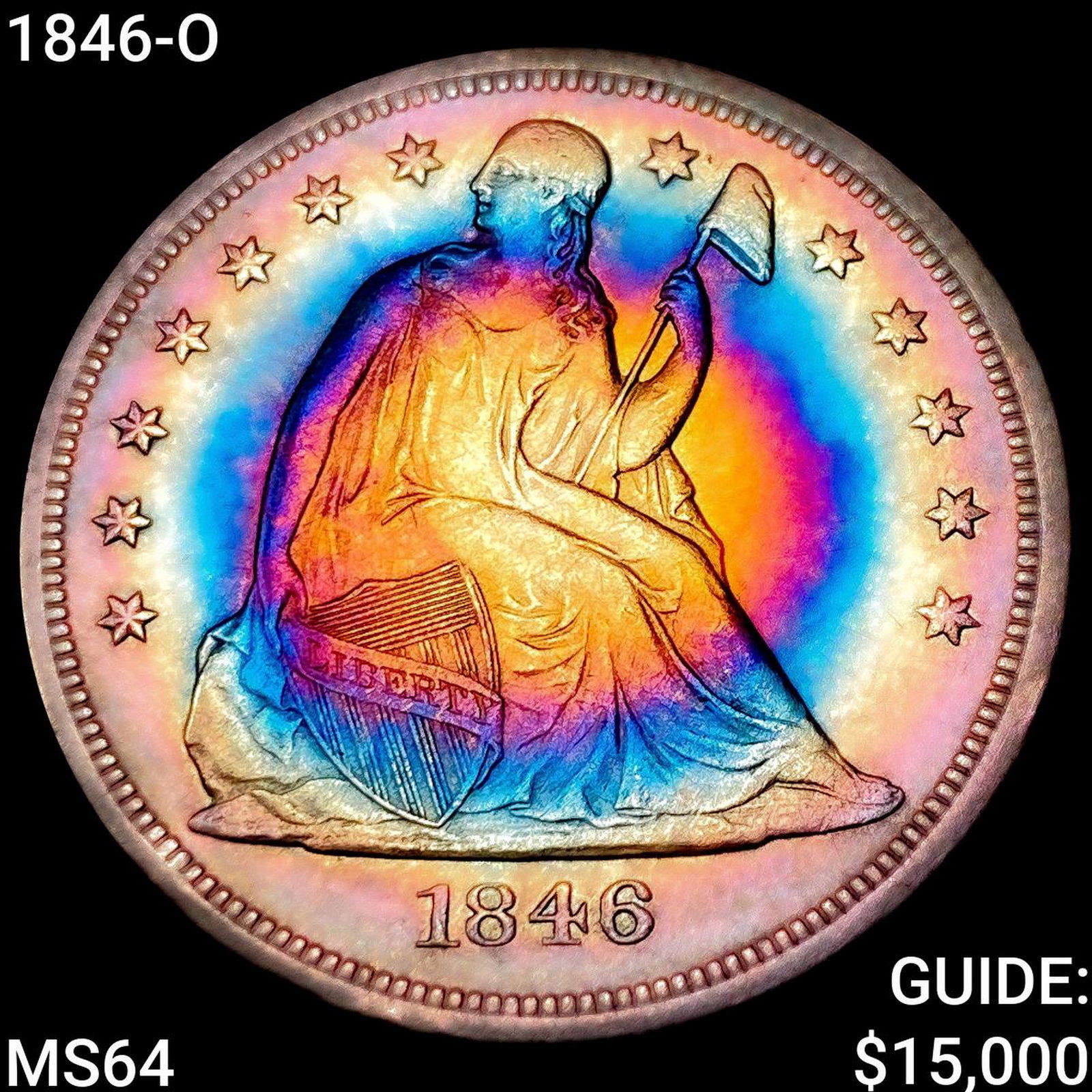 1846-O Seated Liberty Dollar CHOICE BU (1 of 2)