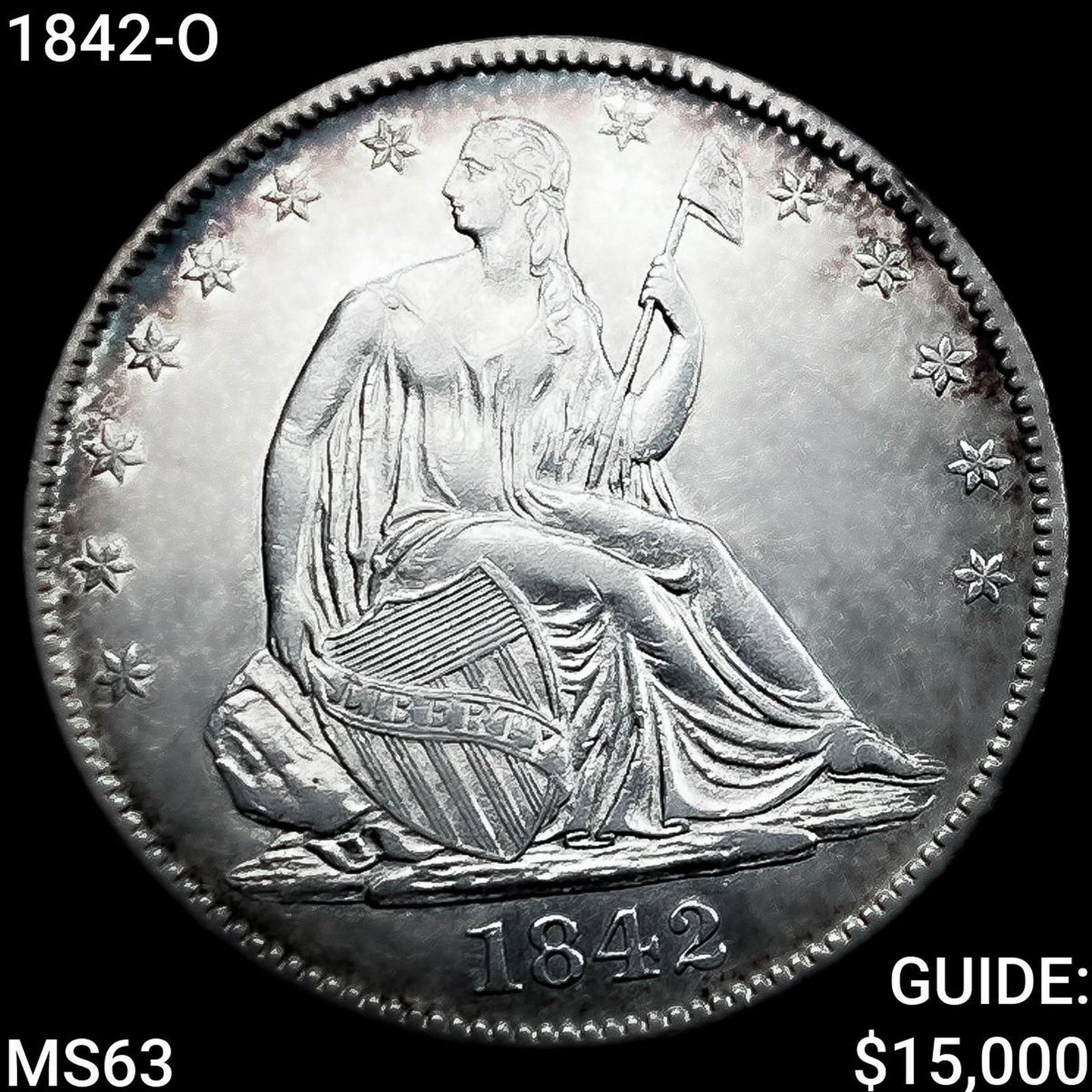 1842-O Seated Liberty Half Dollar CHOICE BU (1 of 2)