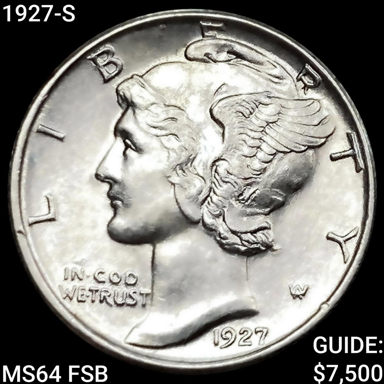 1927-S Mercury Dime CHOICE BU FSB (1 of 2)