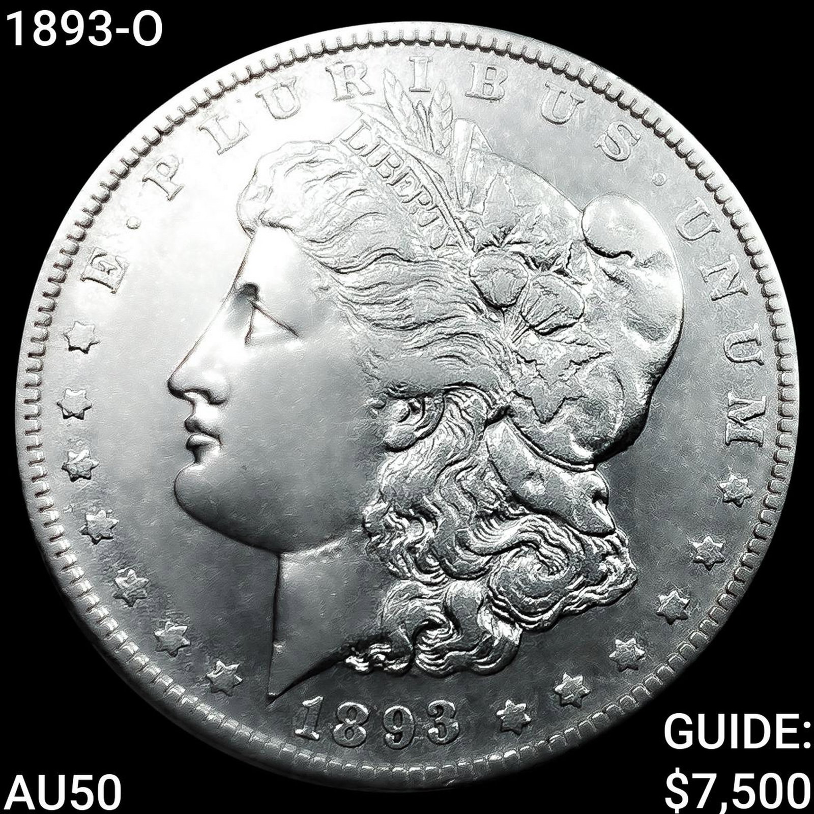 1893-O Morgan Silver Dollar CLOSELY UNCIRCULATED (1 of 2)