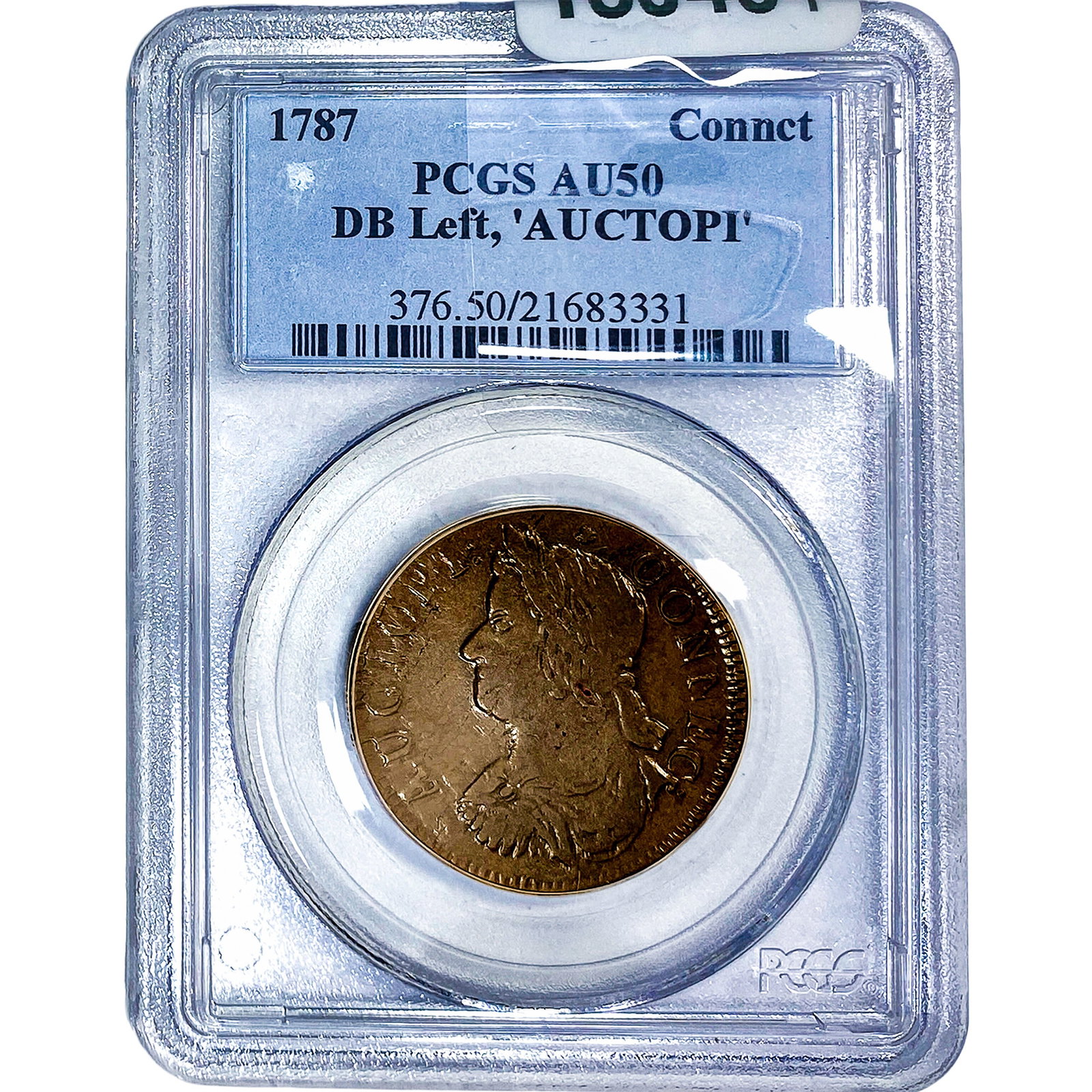 1787 DB Left, AUCTOPI PCGS AU50 (1 of 4)
