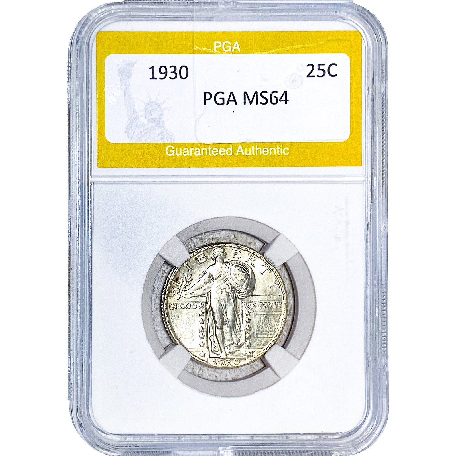 1930 Standing Liberty Quarter PGA MS64: 1930 Standing Liberty Quarter PGA MS64