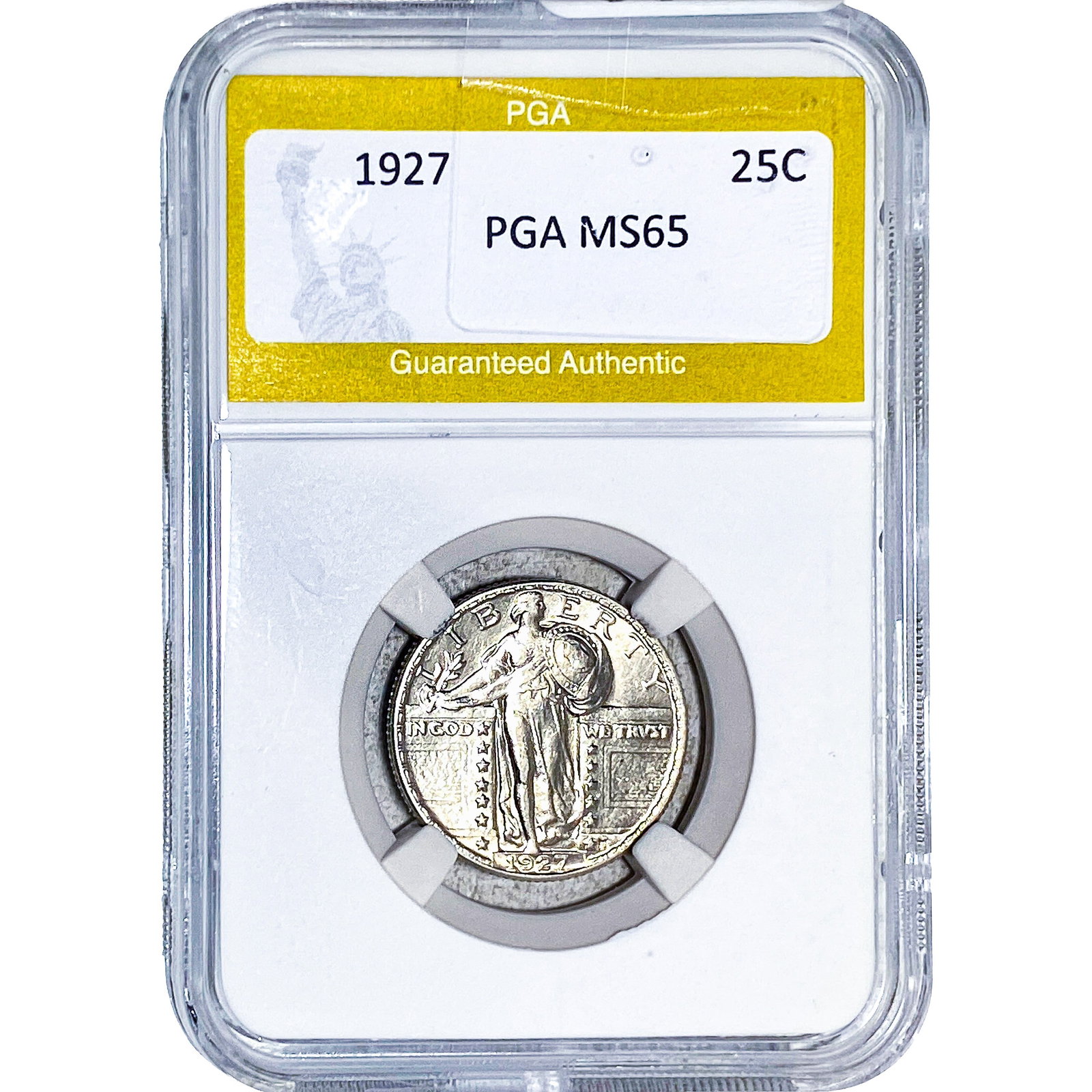 1927 Standing Liberty Quarter PGA MS65: 1927 Standing Liberty Quarter PGA MS65