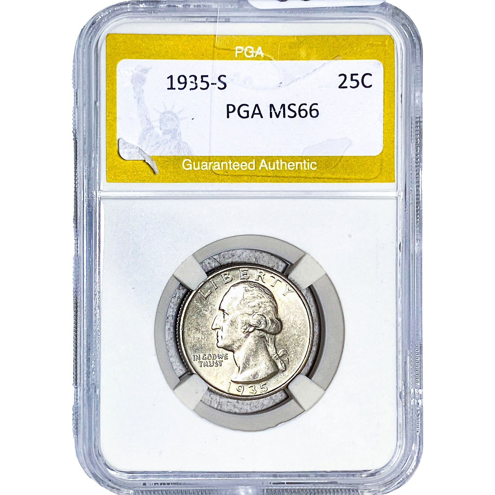 1935-S Washington Silver Quarter PGA MS66 (1 of 2)