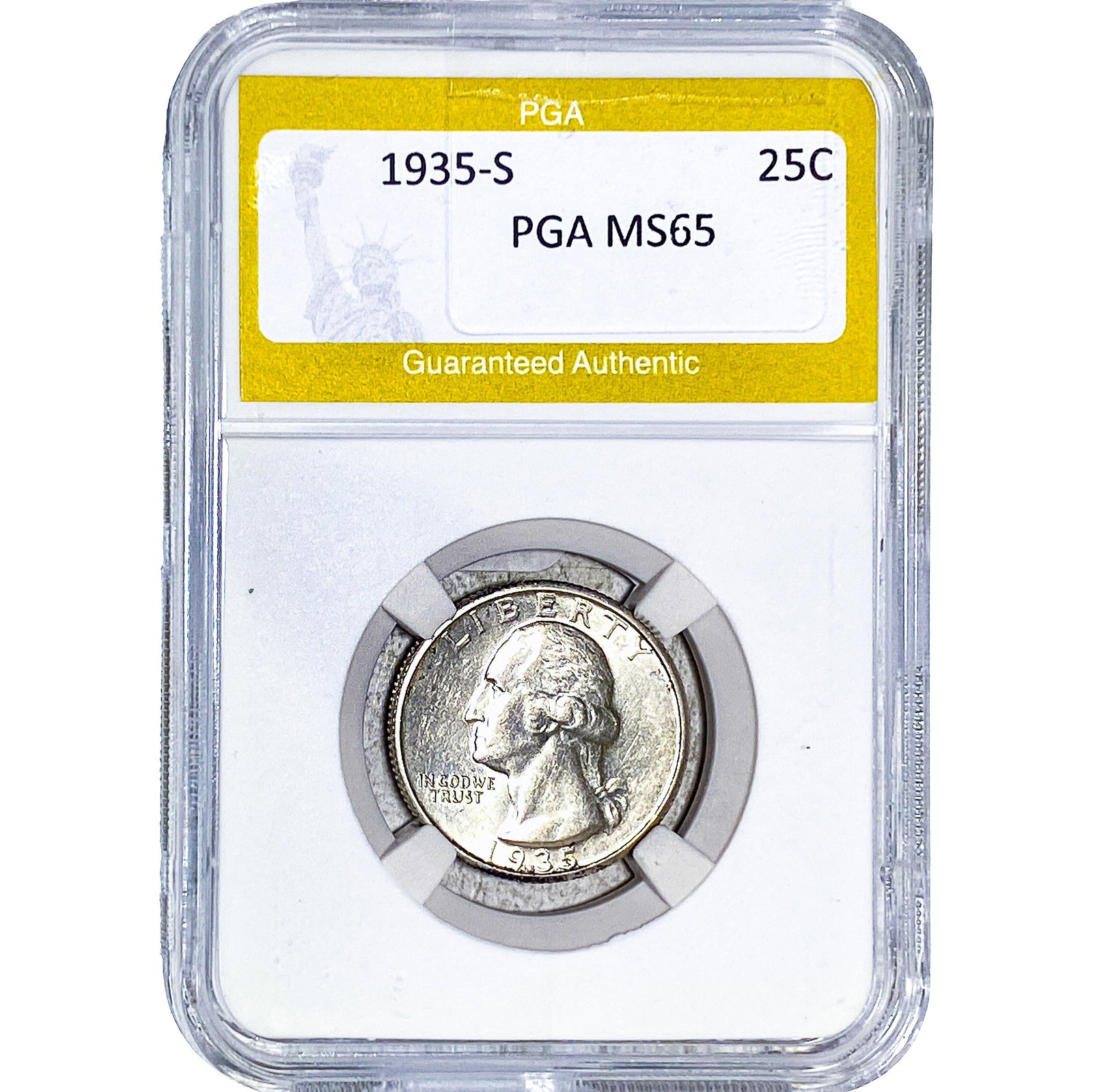 1935-S Washington Silver Quarter PGA MS65 (1 of 2)