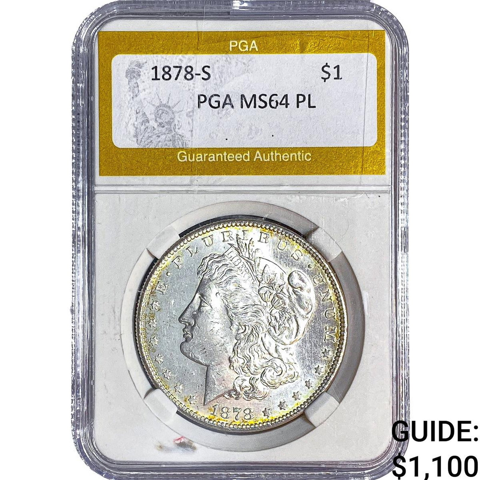 1878-S Morgan Silver Dollar PGA MS64 PL (1 of 2)