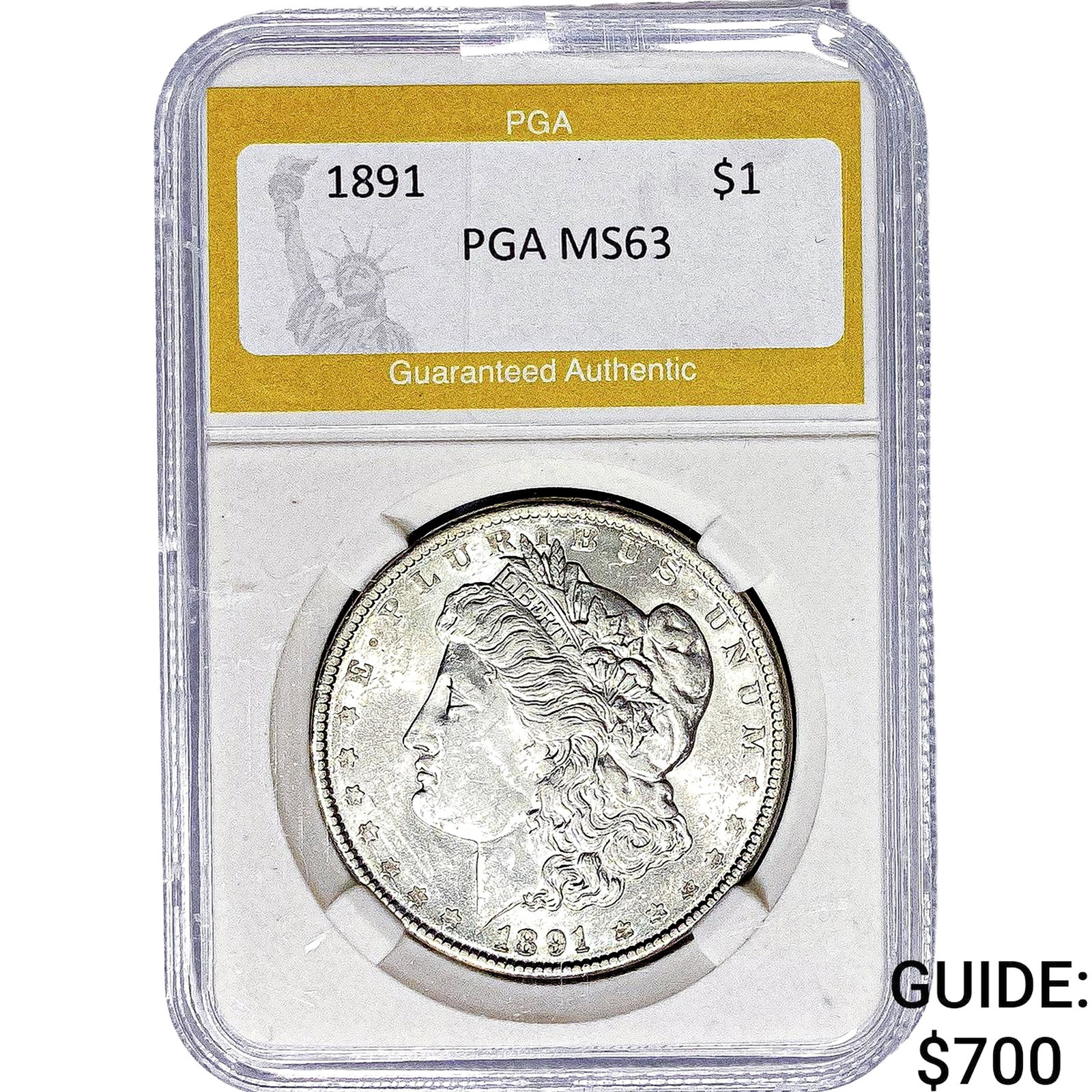 1891 Morgan Silver Dollar PGA MS63 (1 of 2)