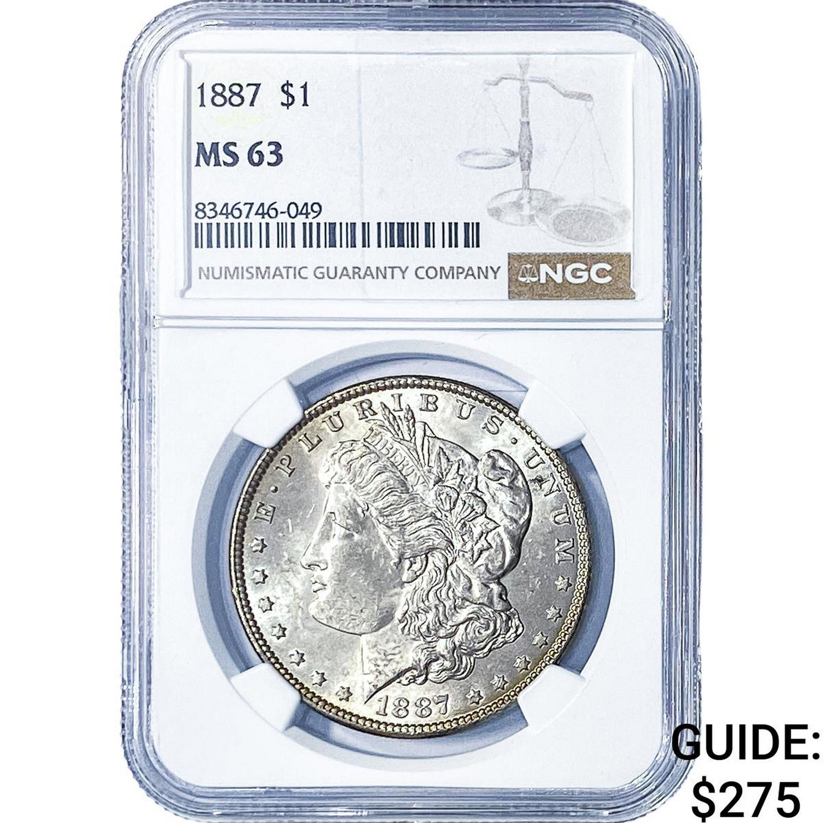 1887 Morgan Silver Dollar NGC MS63 (1 of 2)