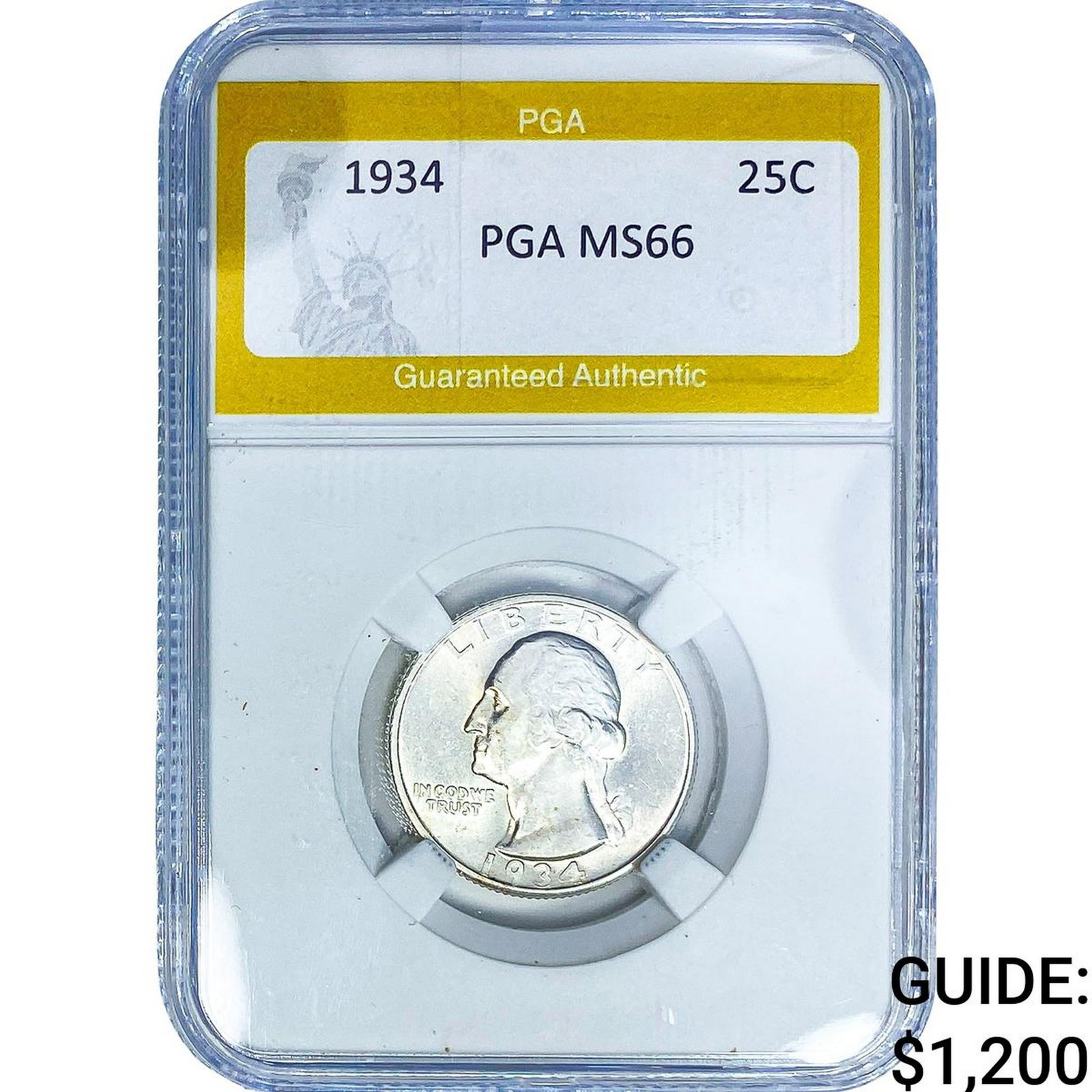 1934 Washington Silver Quarter PGA MS66 (1 of 2)