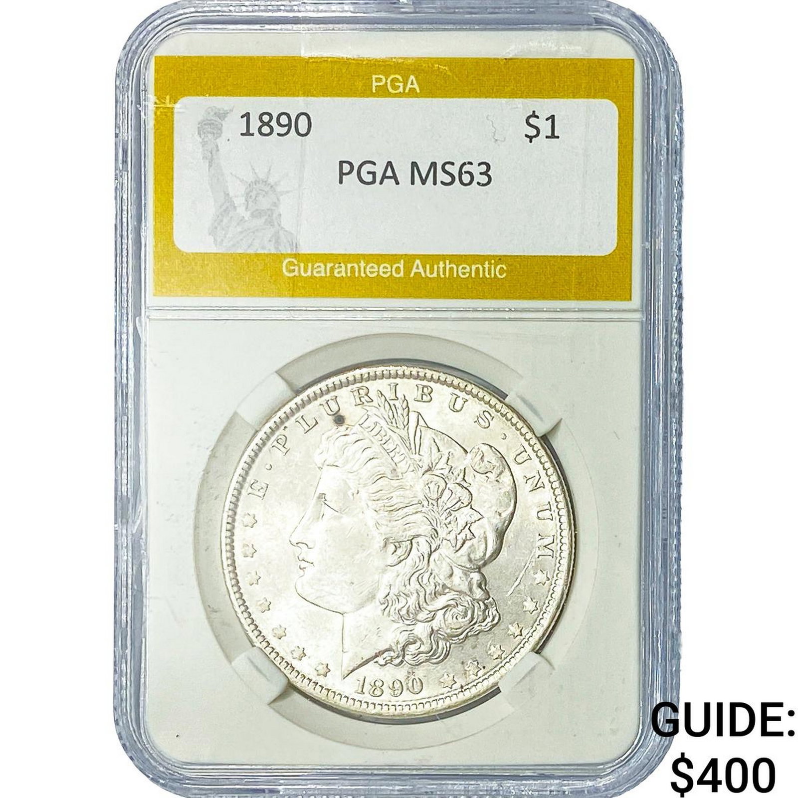 1890 Morgan Silver Dollar PGA MS63 (1 of 2)
