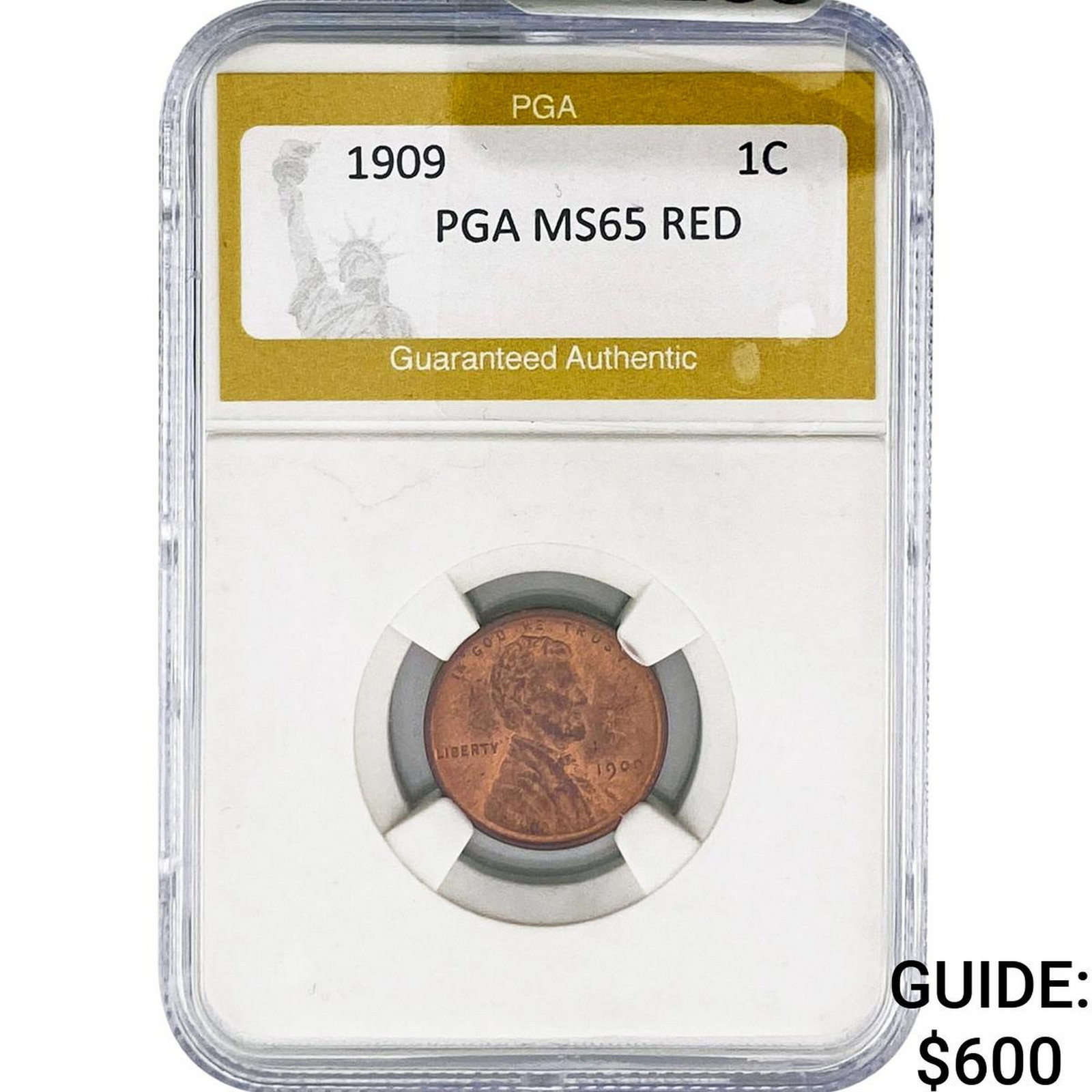 1909 Wheat Cent PGA MS65 RED (1 of 2)