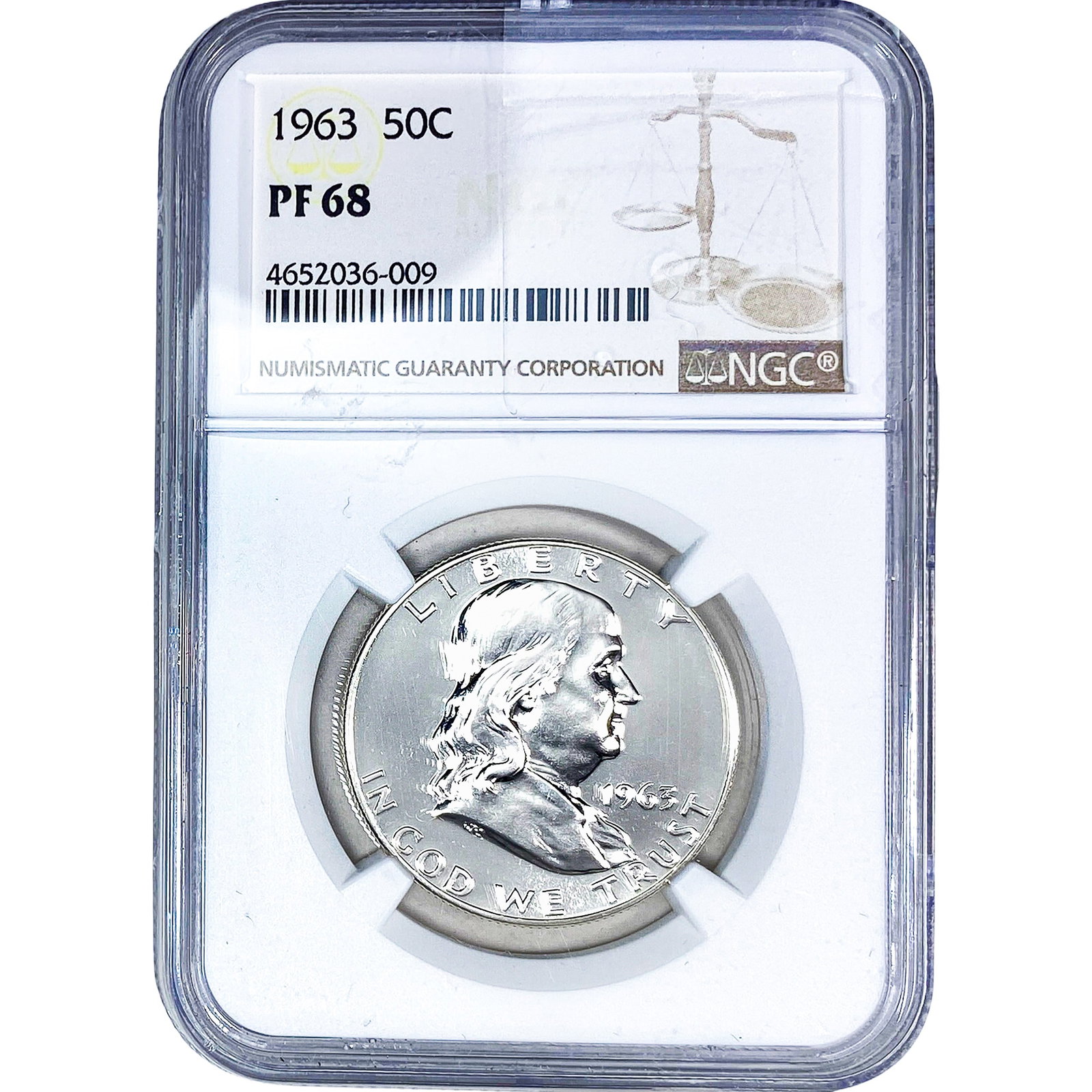 1963 Franklin Half Dollar NGC PF68 (1 of 2)