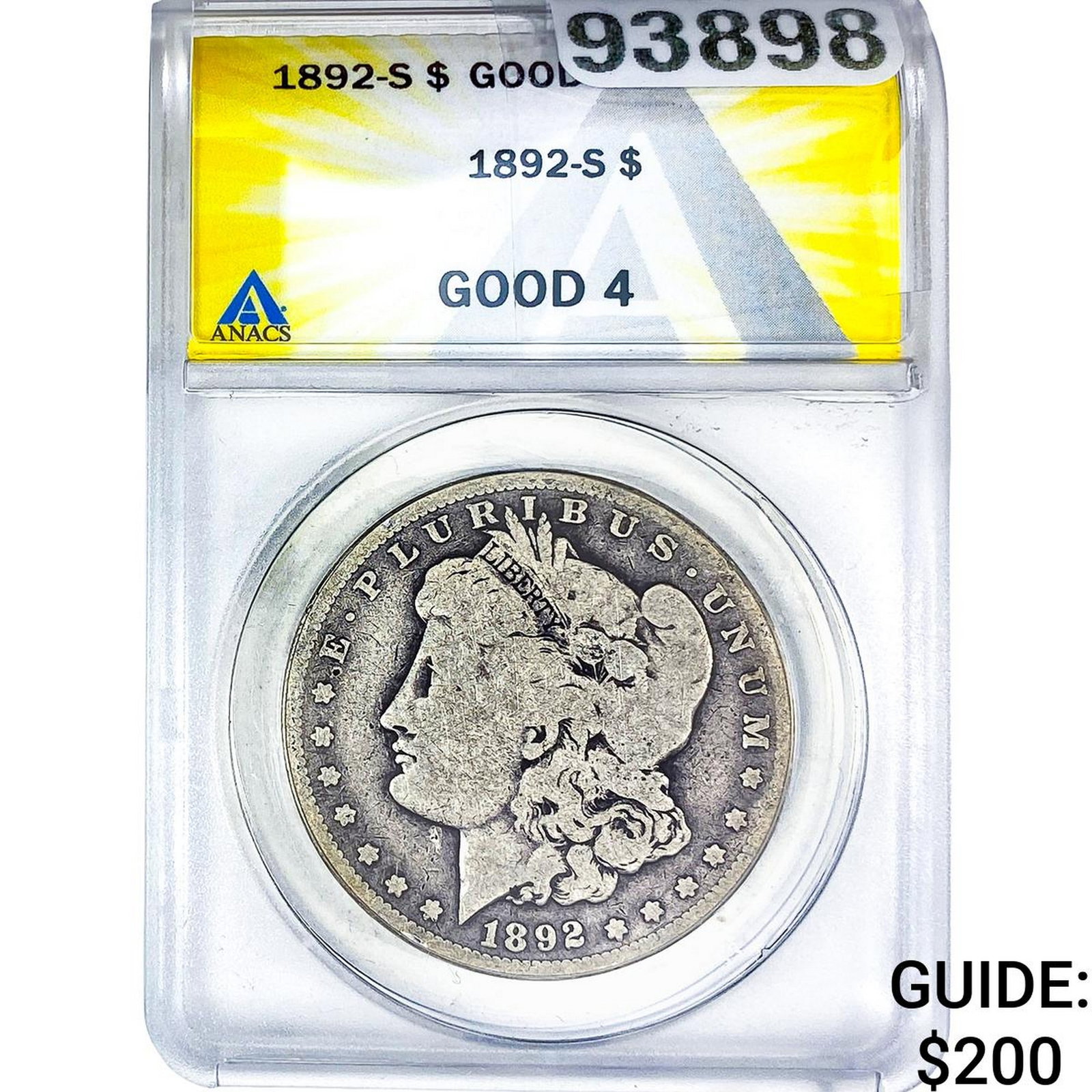 1892-S Morgan Silver Dollar ANACS G4 (1 of 2)