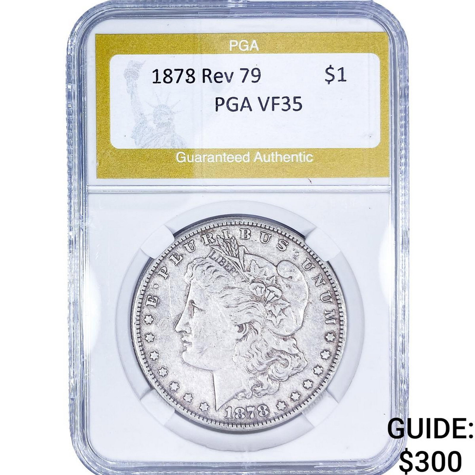 1878 Rev 79 Morgan Silver Dollar PGA VF35 (1 of 2)