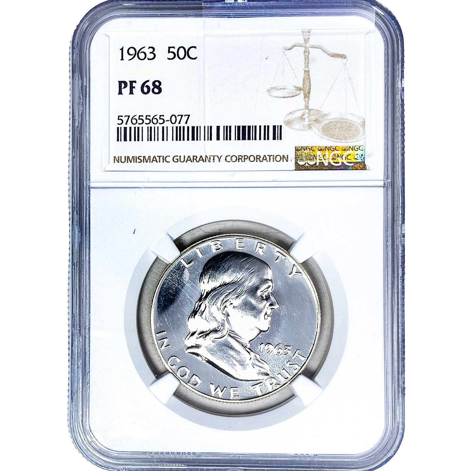 1963 Franklin Half Dollar NGC PF68 (1 of 2)