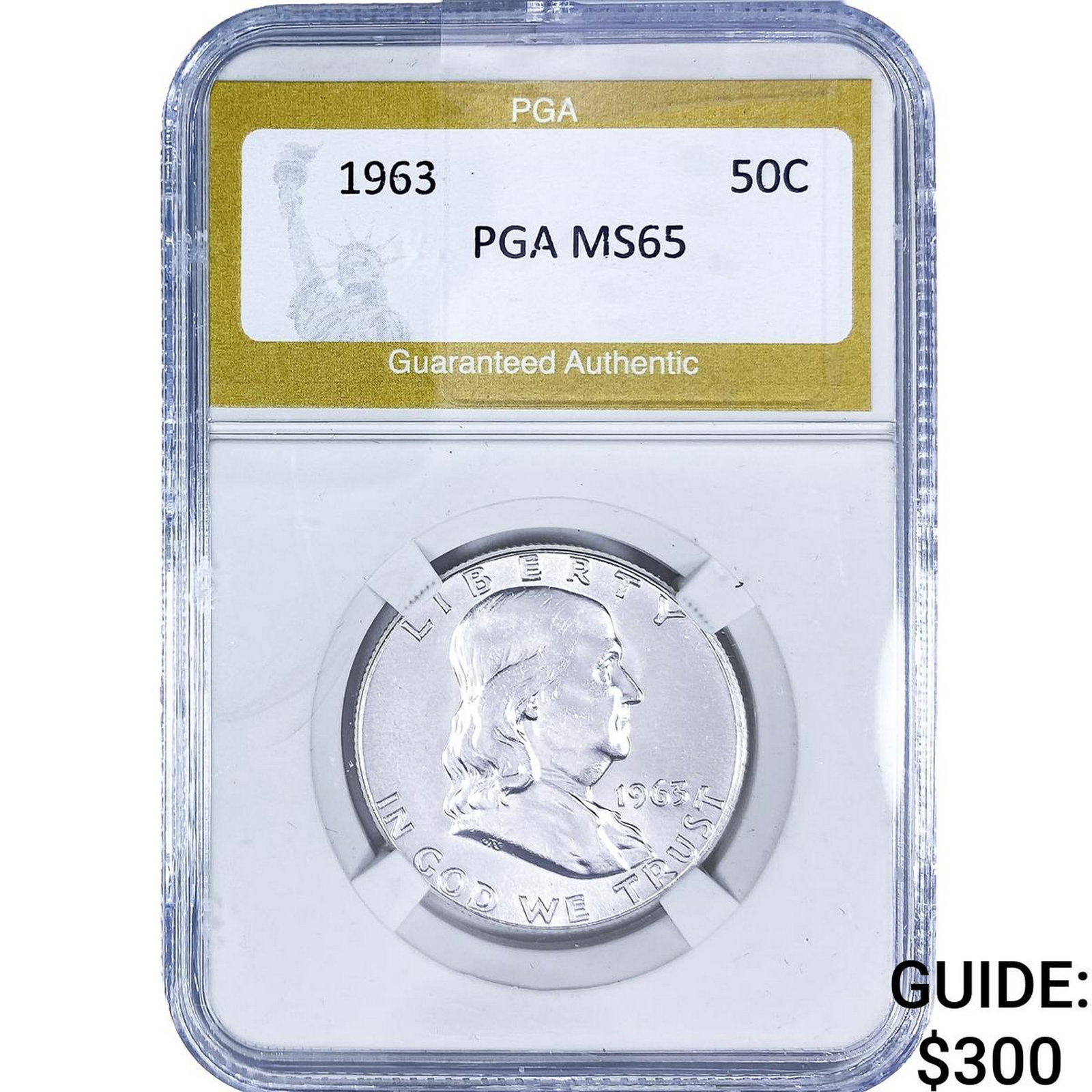 1963 Walking Liberty Half Dollar PGA MS65 (1 of 2)