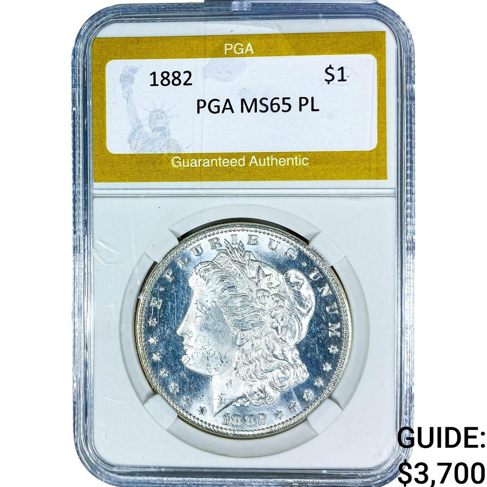 1882 Morgan Silver Dollar PGA MS65 PL (1 of 2)