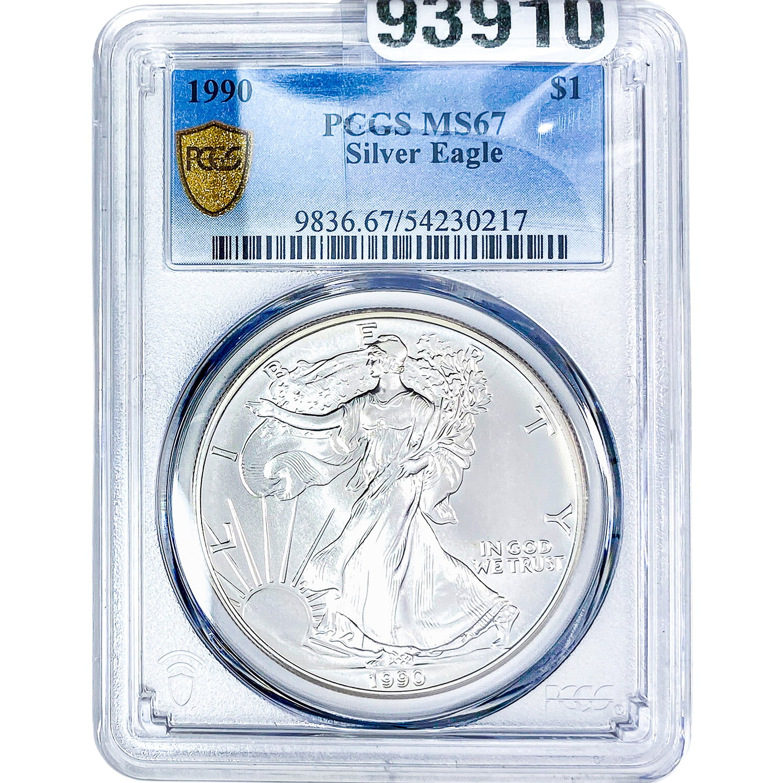 1990 Silver Eagle PCGS MS67 (1 of 2)