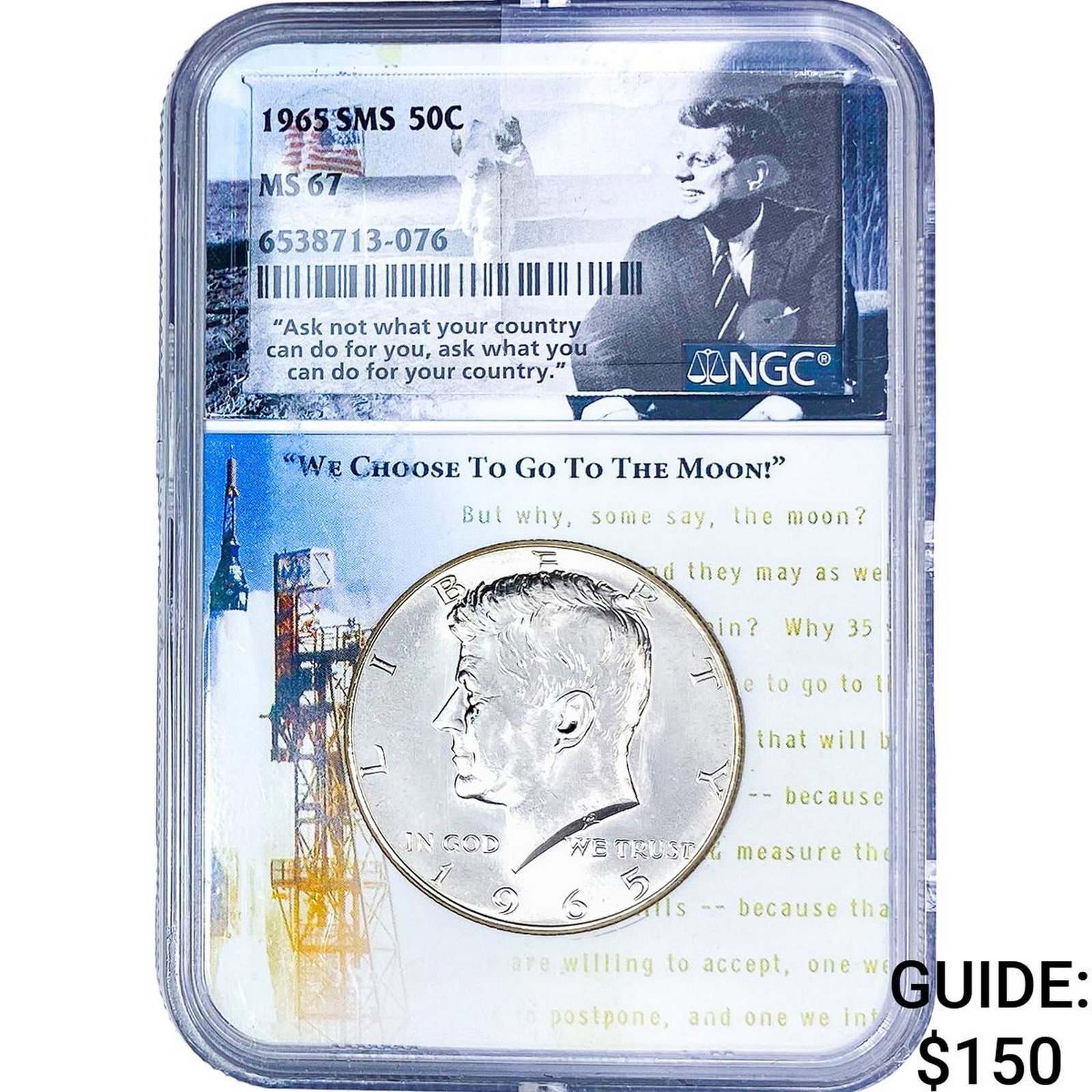 1965 Kennedy Half Dollar NGC MS67 SMS (1 of 2)