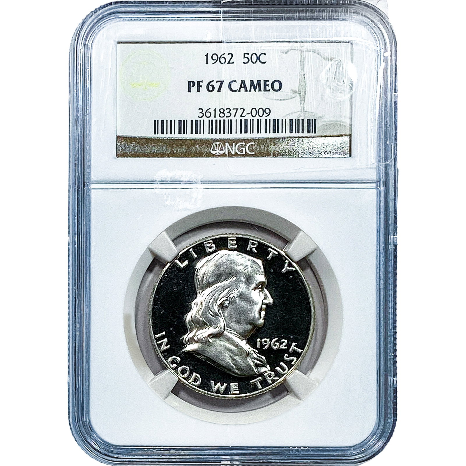 1962 Franklin Half Dollar NGC PF67 Cameo (1 of 2)