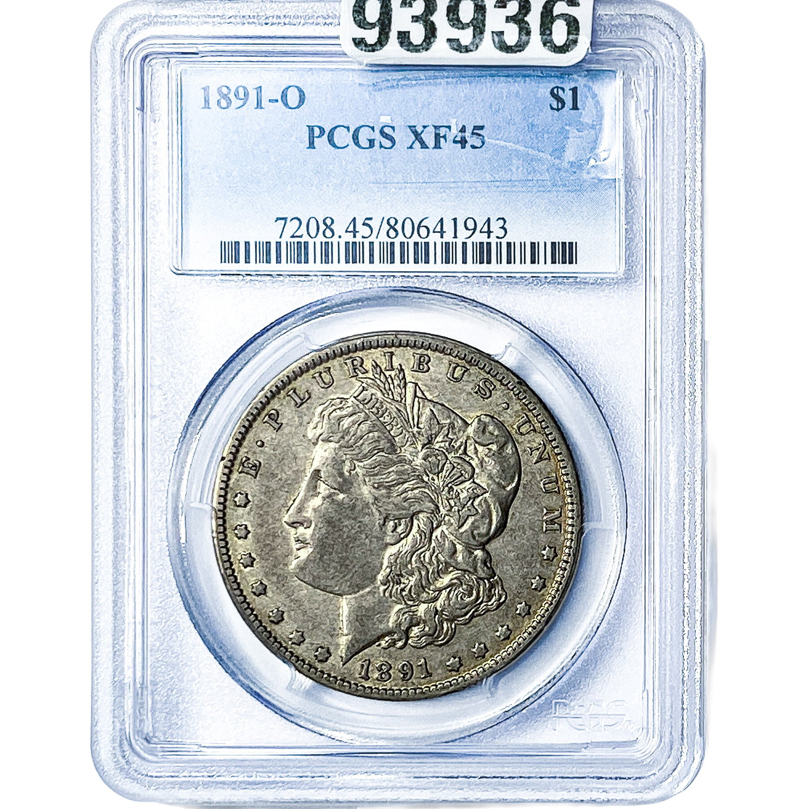 1891-O Morgan Silver Dollar PCGS XF45: 1891-O Morgan Silver Dollar PCGS XF45