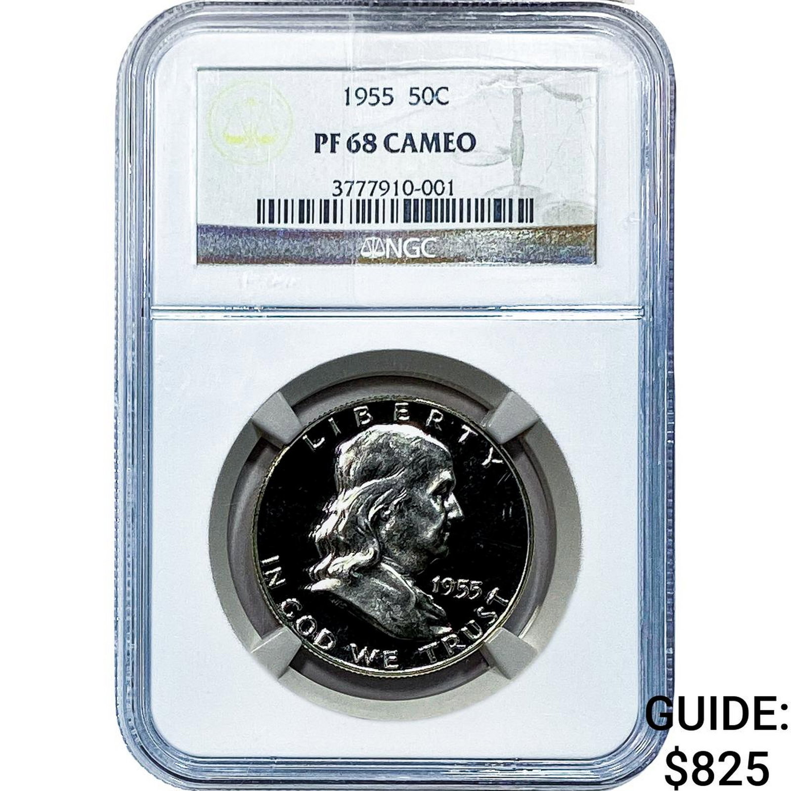1955 Franklin Half Dollar NGC PF68 Cameo (1 of 2)
