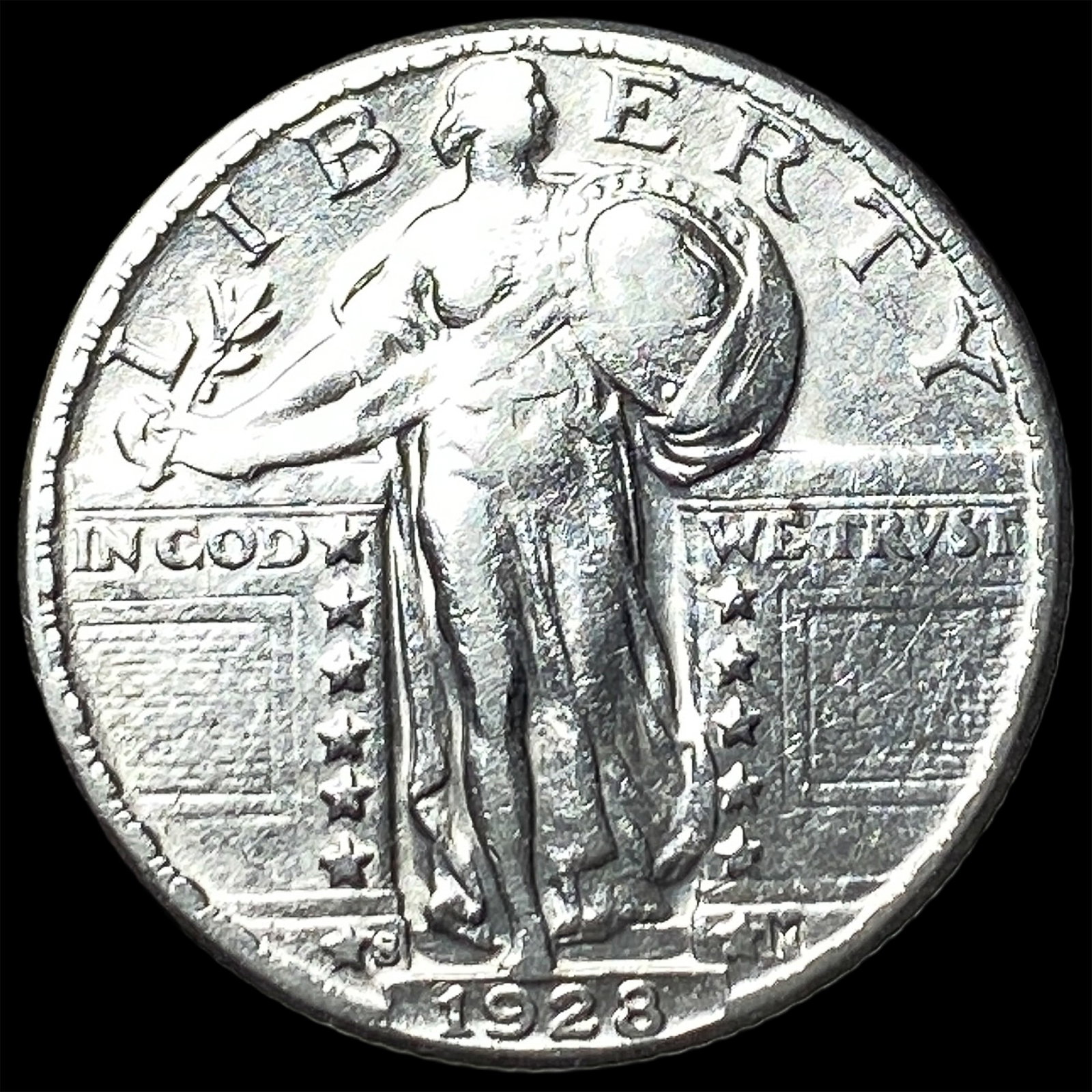 1928-S Silver Standing Liberty Quarter CLOSELY UNCIRCULATED (1 of 2)