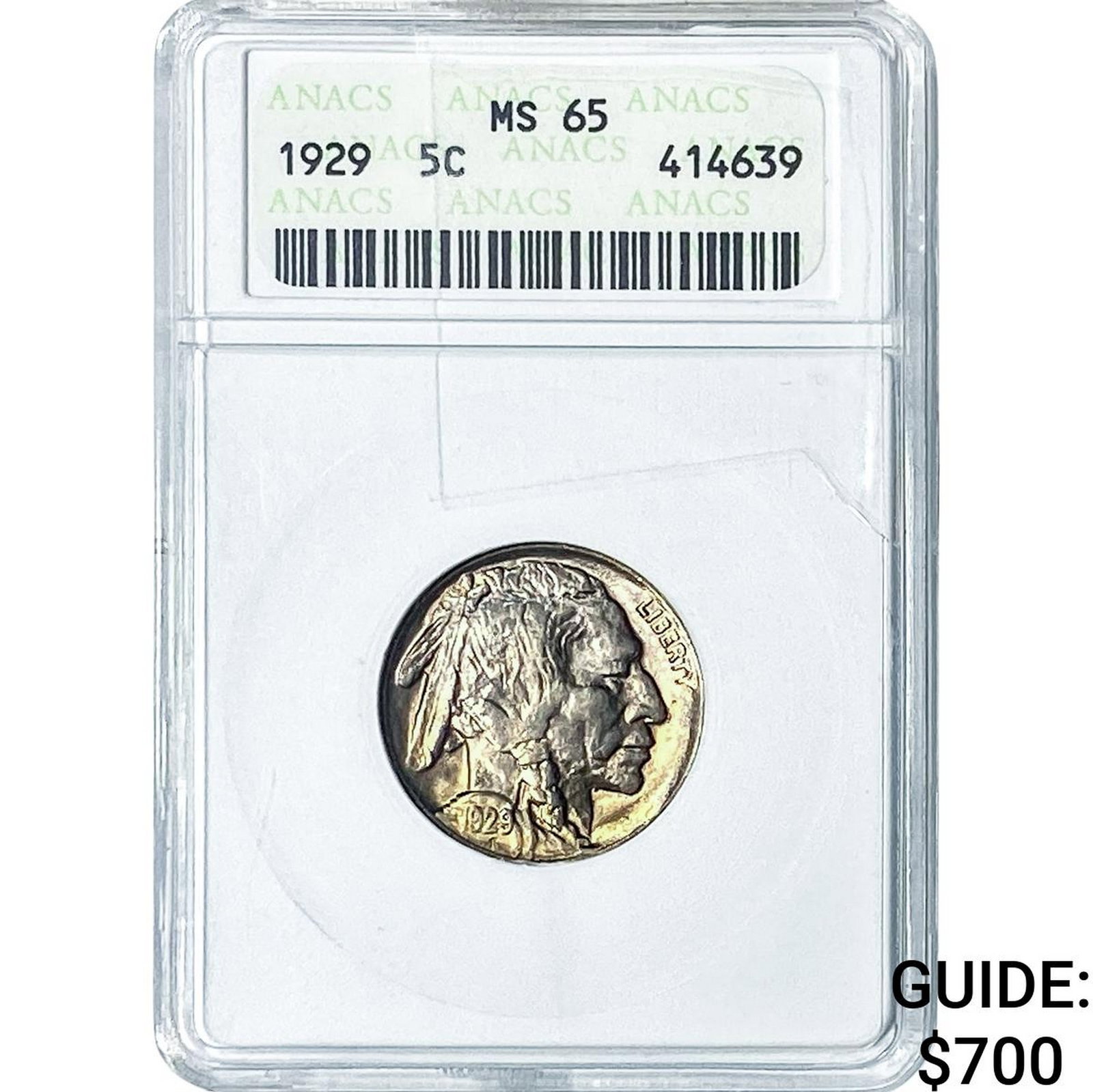 1929 Buffalo Nickel ANACS MS65 (1 of 2)