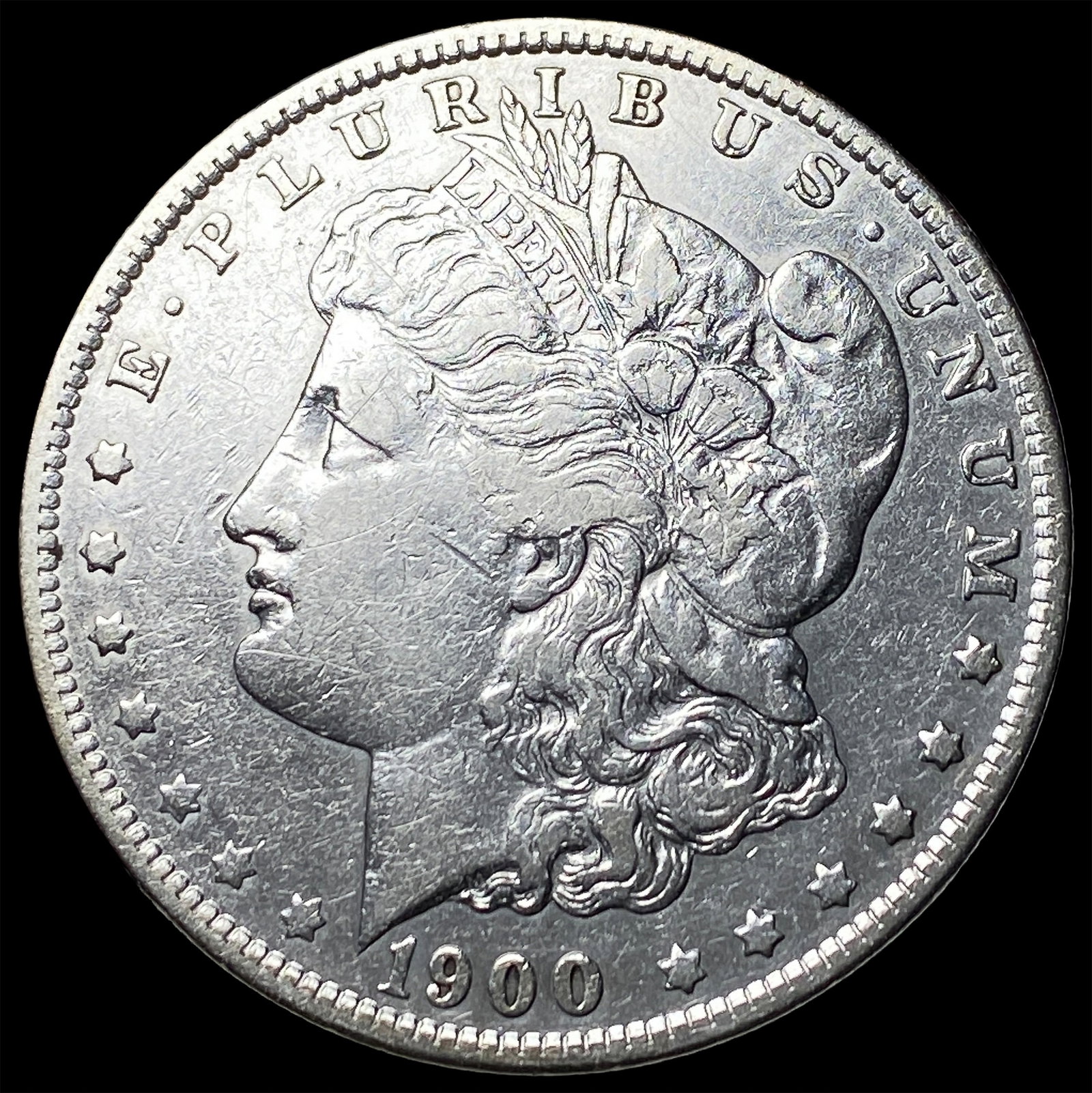 1900-S Silver Morgan Dollar NEARLY UNCIRCULATED: 1900-S Silver Morgan Dollar NEARLY UNCIRCULATED