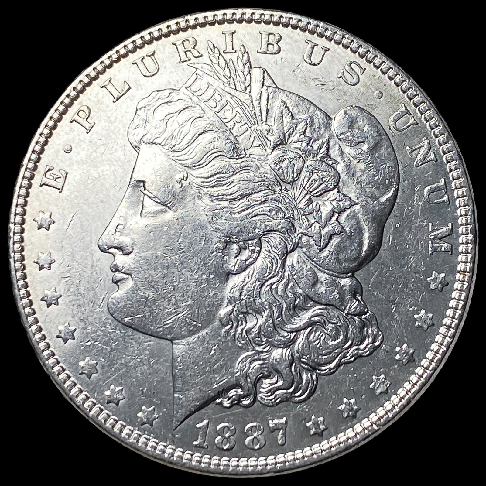 1887 Morgan Silver Dollar CLOSELY UNCIRCULATED: 1887 Morgan Silver Dollar CLOSELY UNCIRCULATED