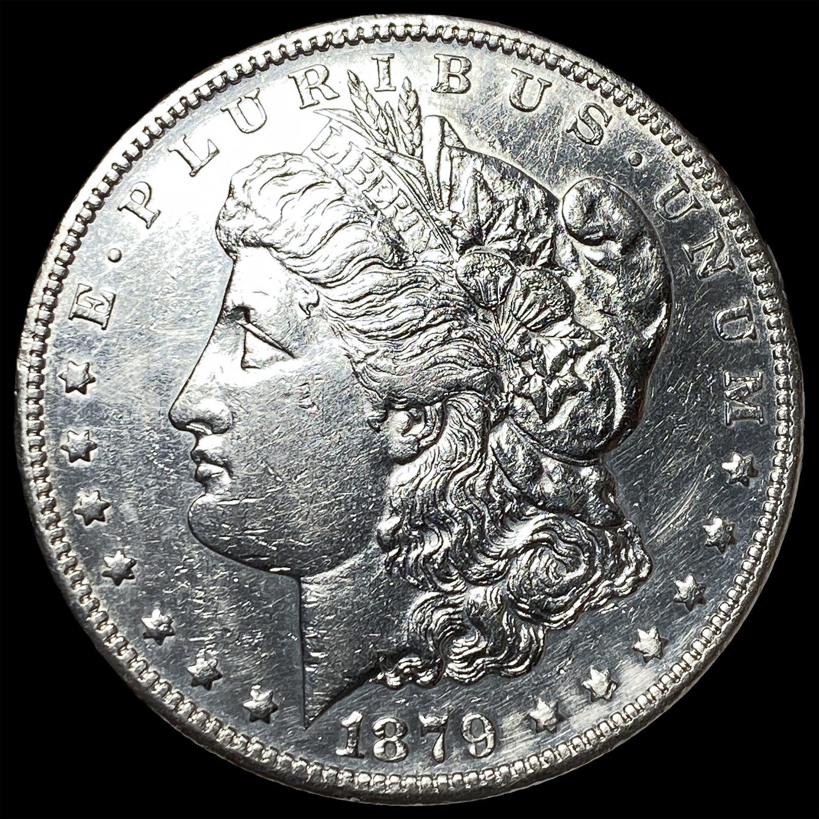 1879-S Rev 78 Silver Morgan Dollar CLOSELY UNCIRCULATED (1 of 2)