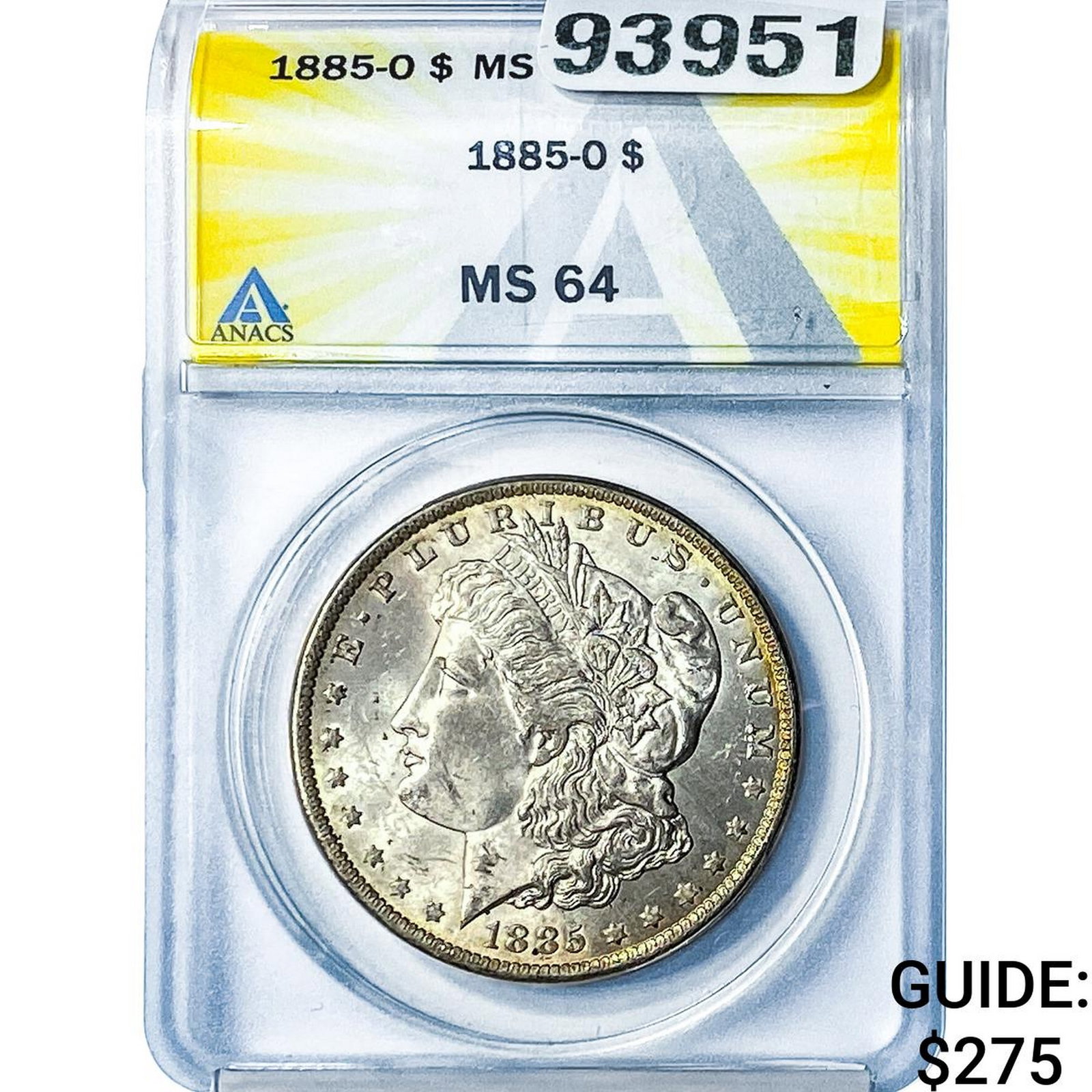 1885-O Morgan Silver Dollar ANACS MS64 (1 of 2)