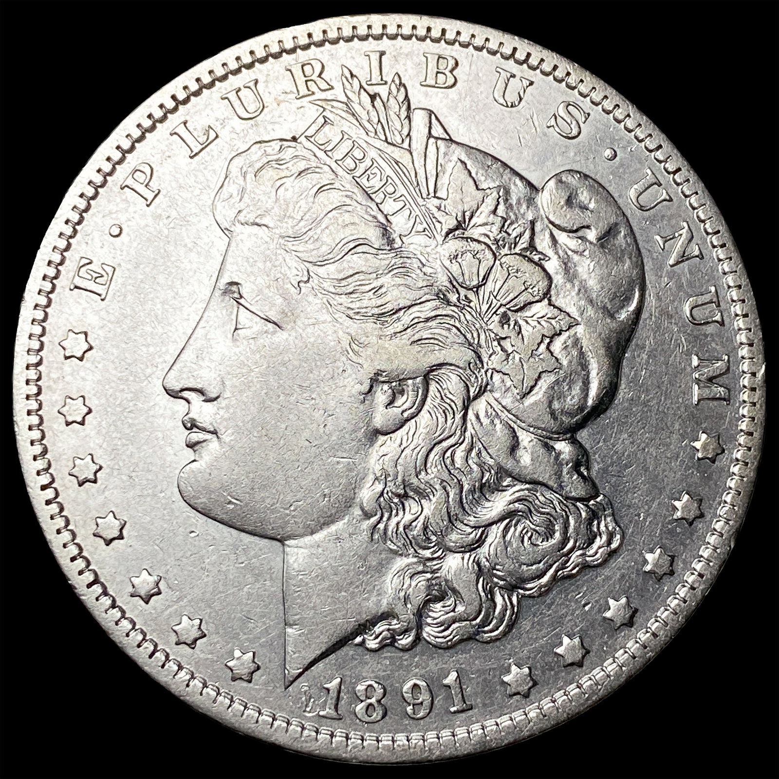 1891-O Silver Morgan Dollar NEARLY UNCIRCULATED (1 of 2)