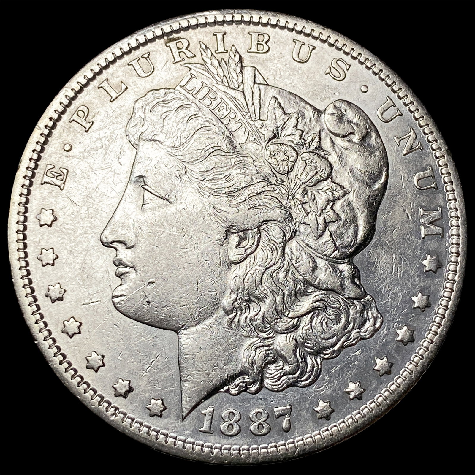 1887-S Silver Morgan Dollar CLOSELY UNCIRCULATED (1 of 2)