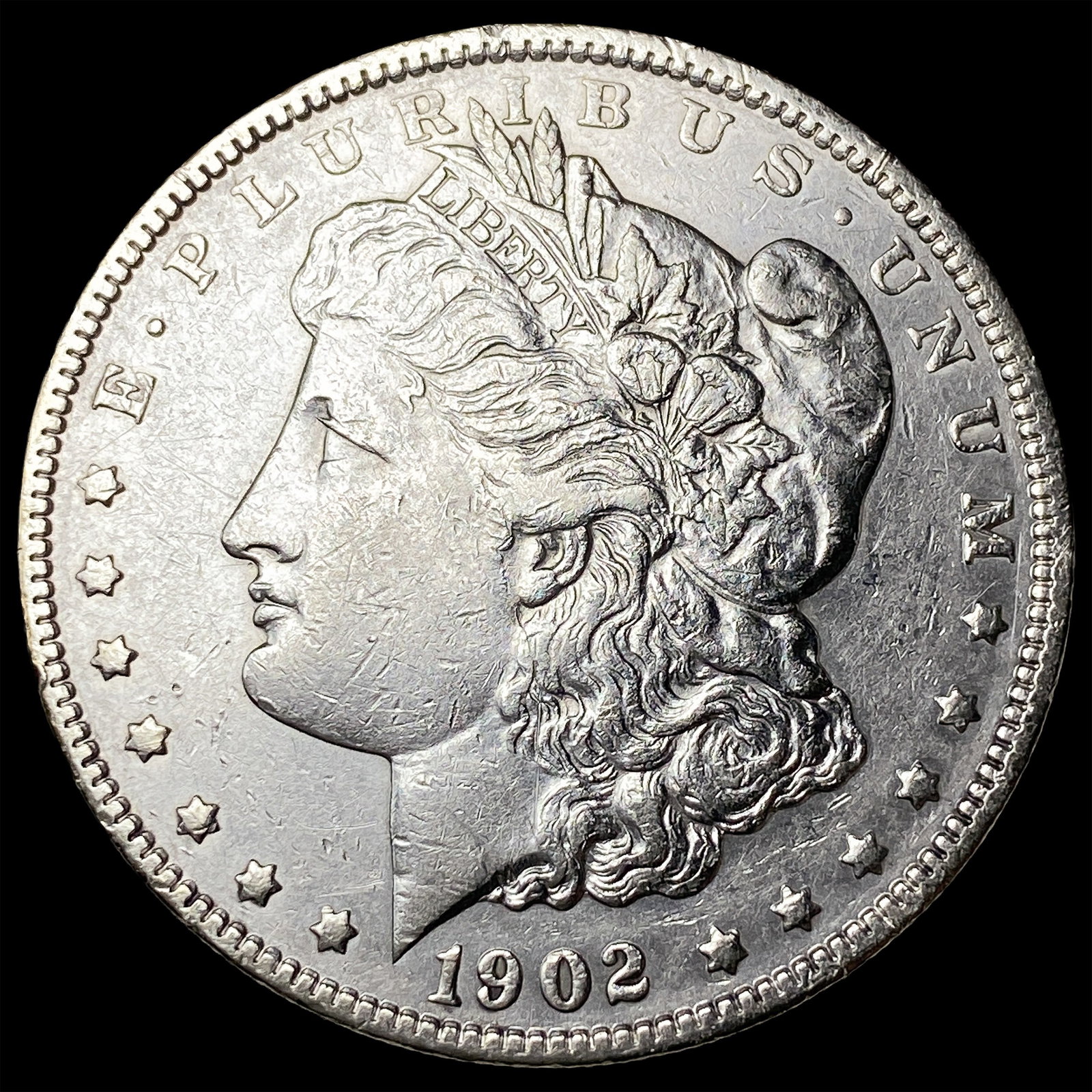1902 Morgan Silver Dollar ABOUT UNCIRCULATED: 1902 Morgan Silver Dollar ABOUT UNCIRCULATED
