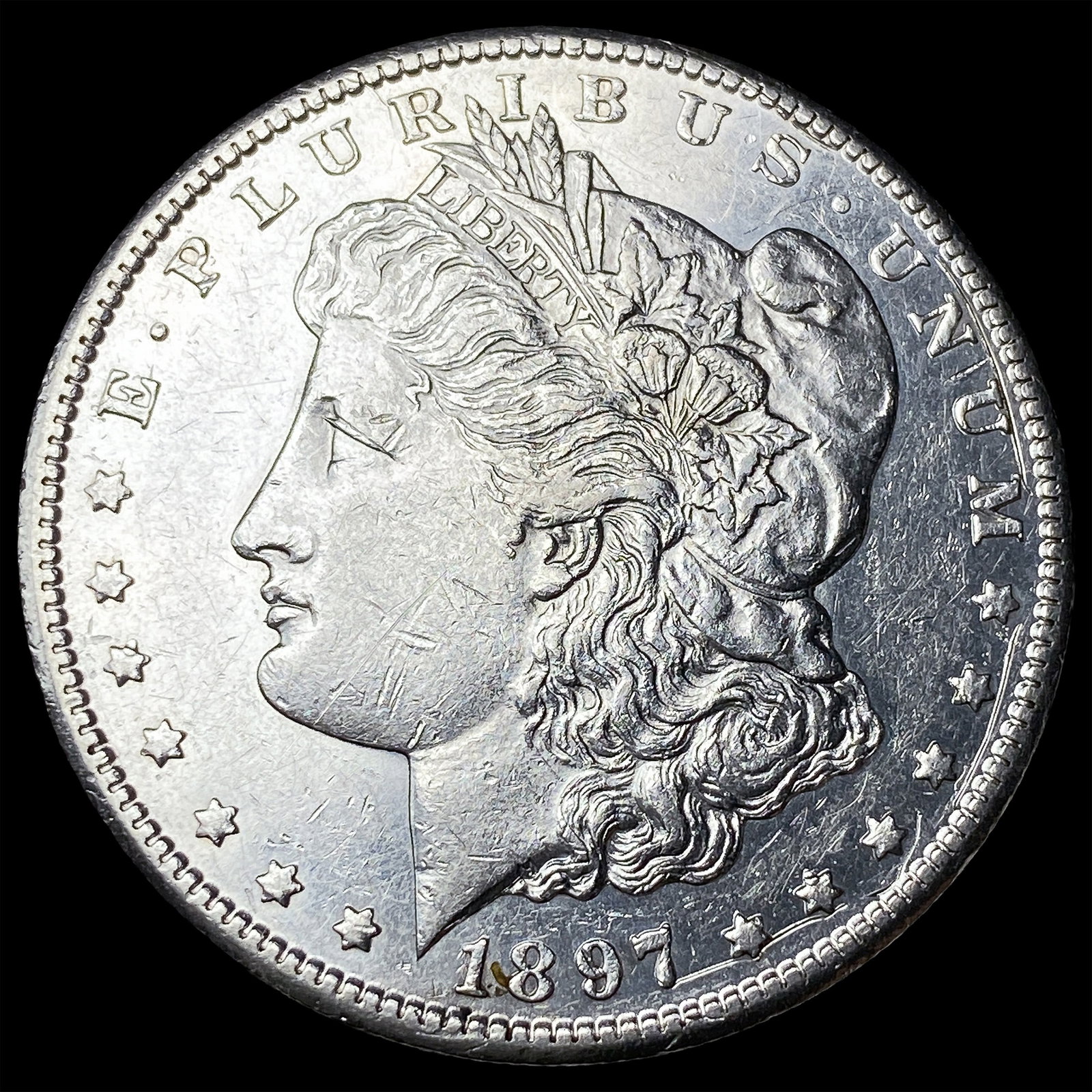 1897-S Silver Morgan Dollar CLOSELY UNCIRCULATED (1 of 2)
