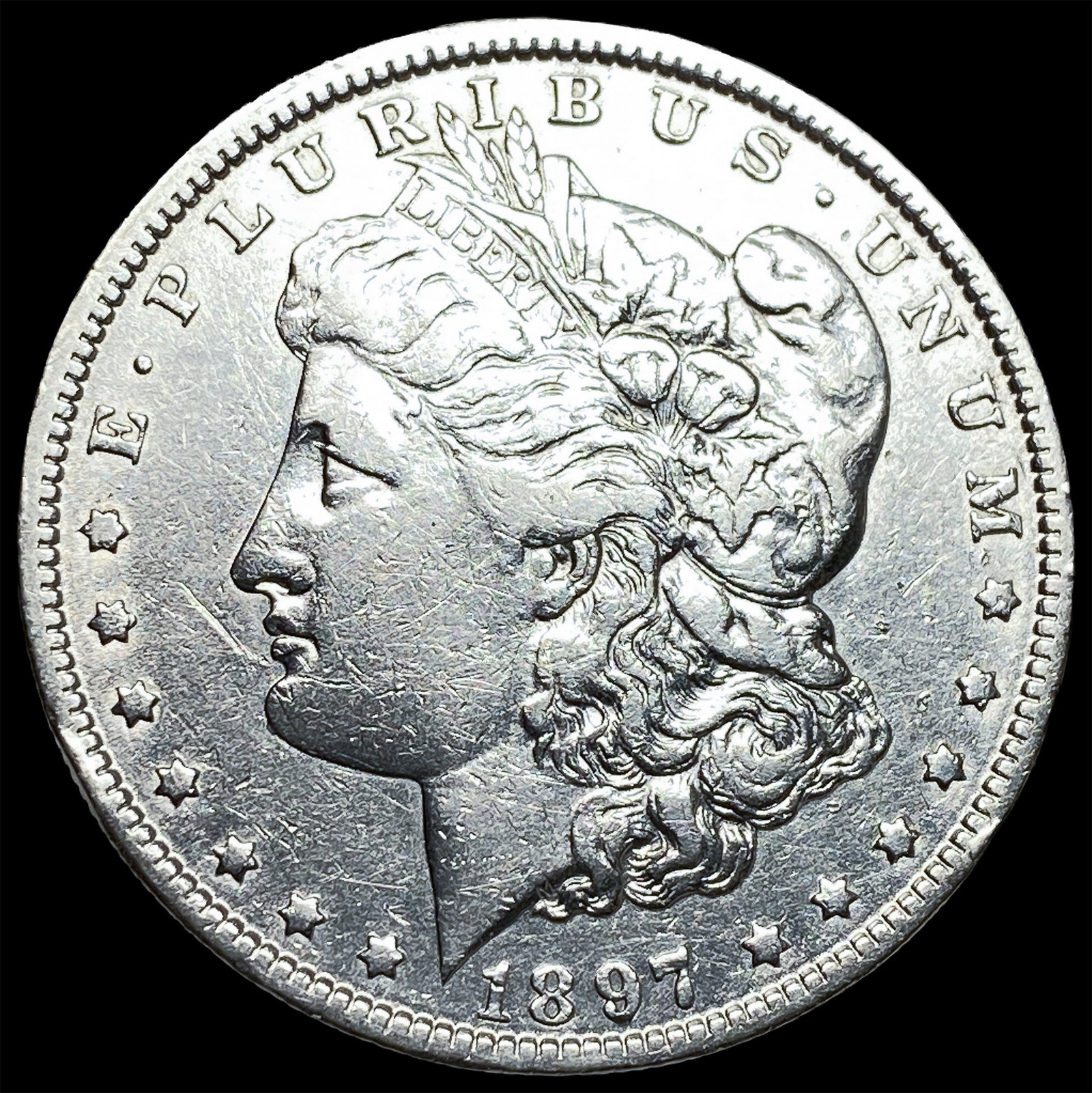 1897-O Morgan Silver Dollar NEARLY UNCIRCULATED: 1897-O Morgan Silver Dollar NEARLY UNCIRCULATED