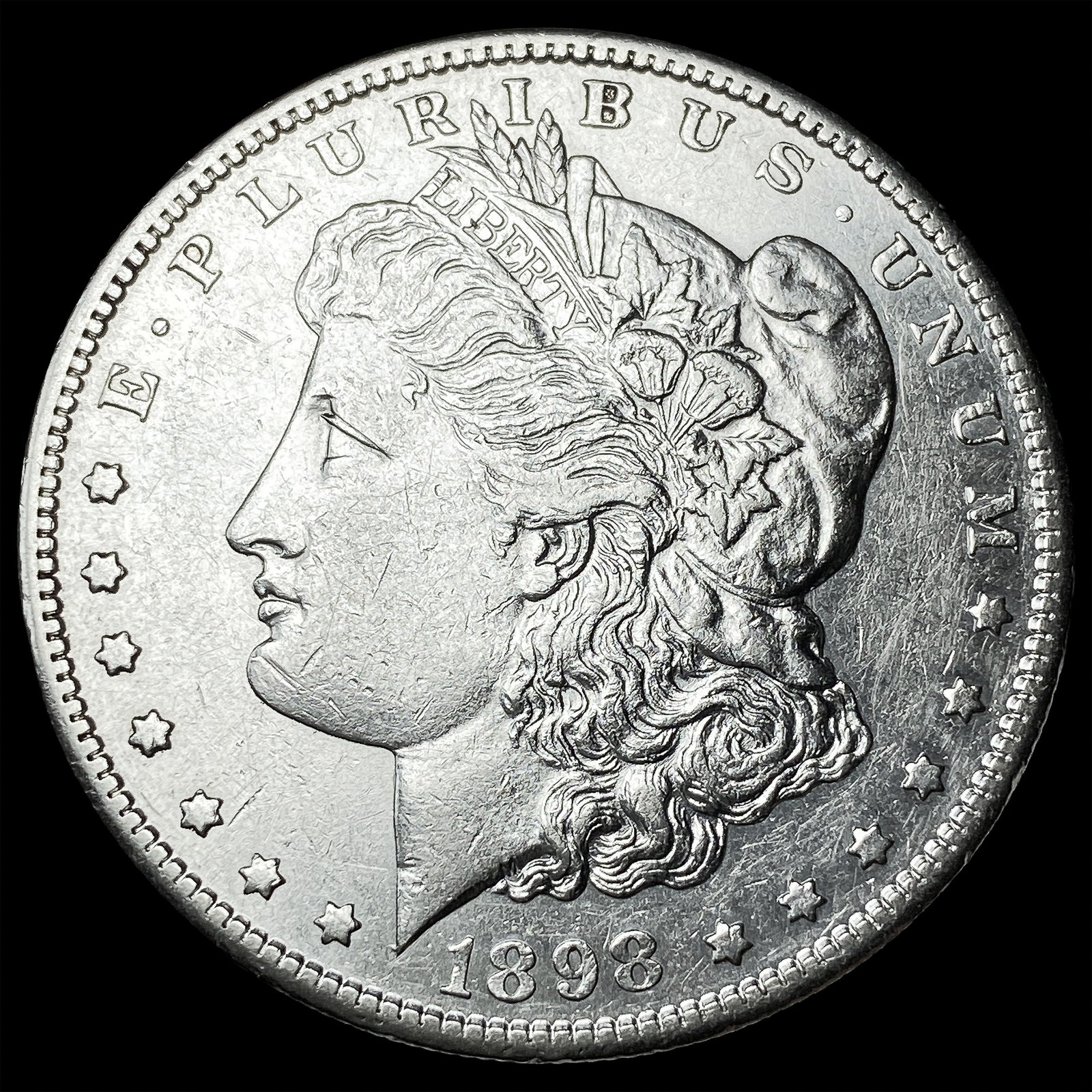 1898-S Silver Morgan Dollar CLOSELY UNCIRCULATED: 1898-S Silver Morgan Dollar CLOSELY UNCIRCULATED