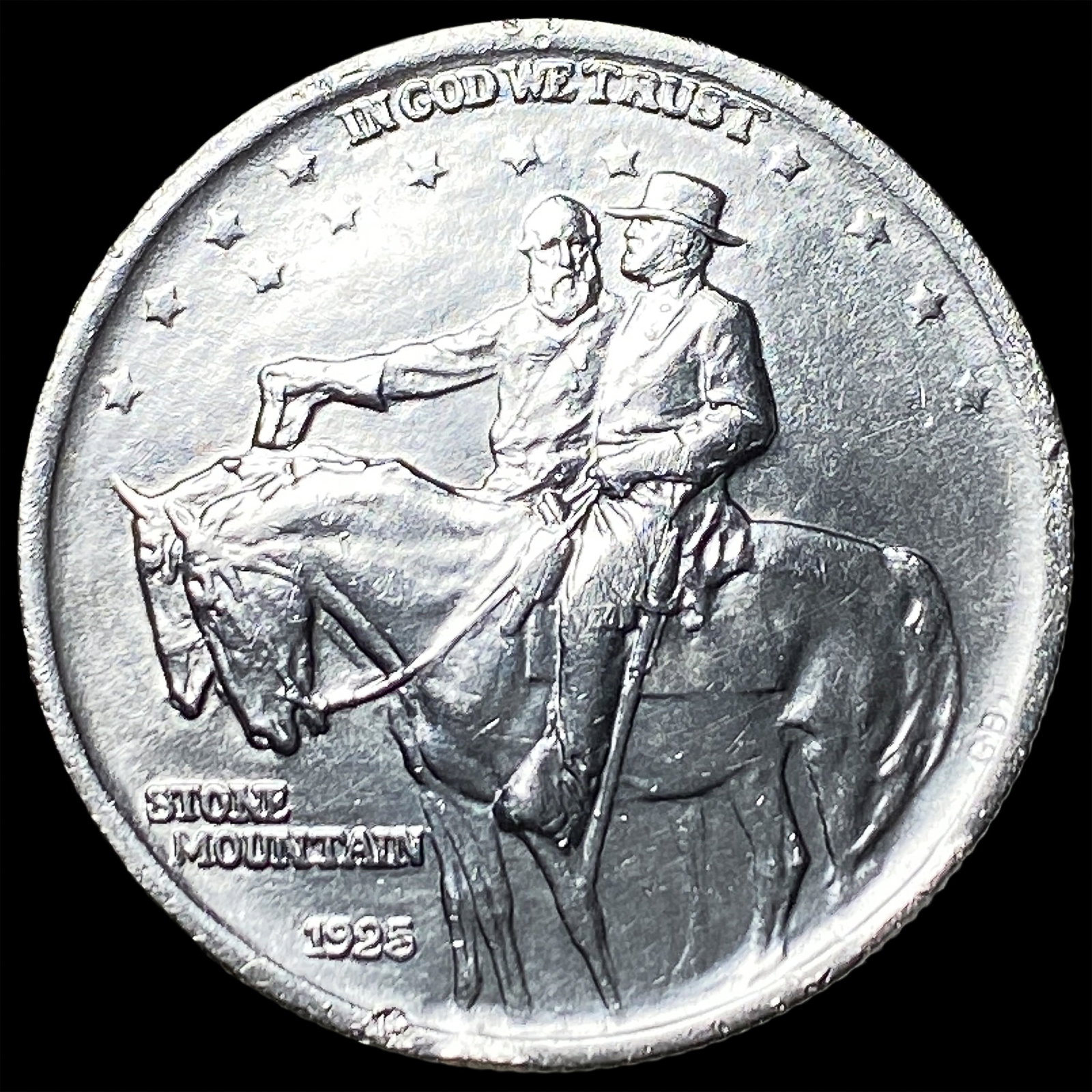 1925 Stone Mountain Silver Half Dollar CLOSELY UNCIRCULATED: 1925 Stone Mountain Silver Half Dollar CLOSELY UNCIRCULATED