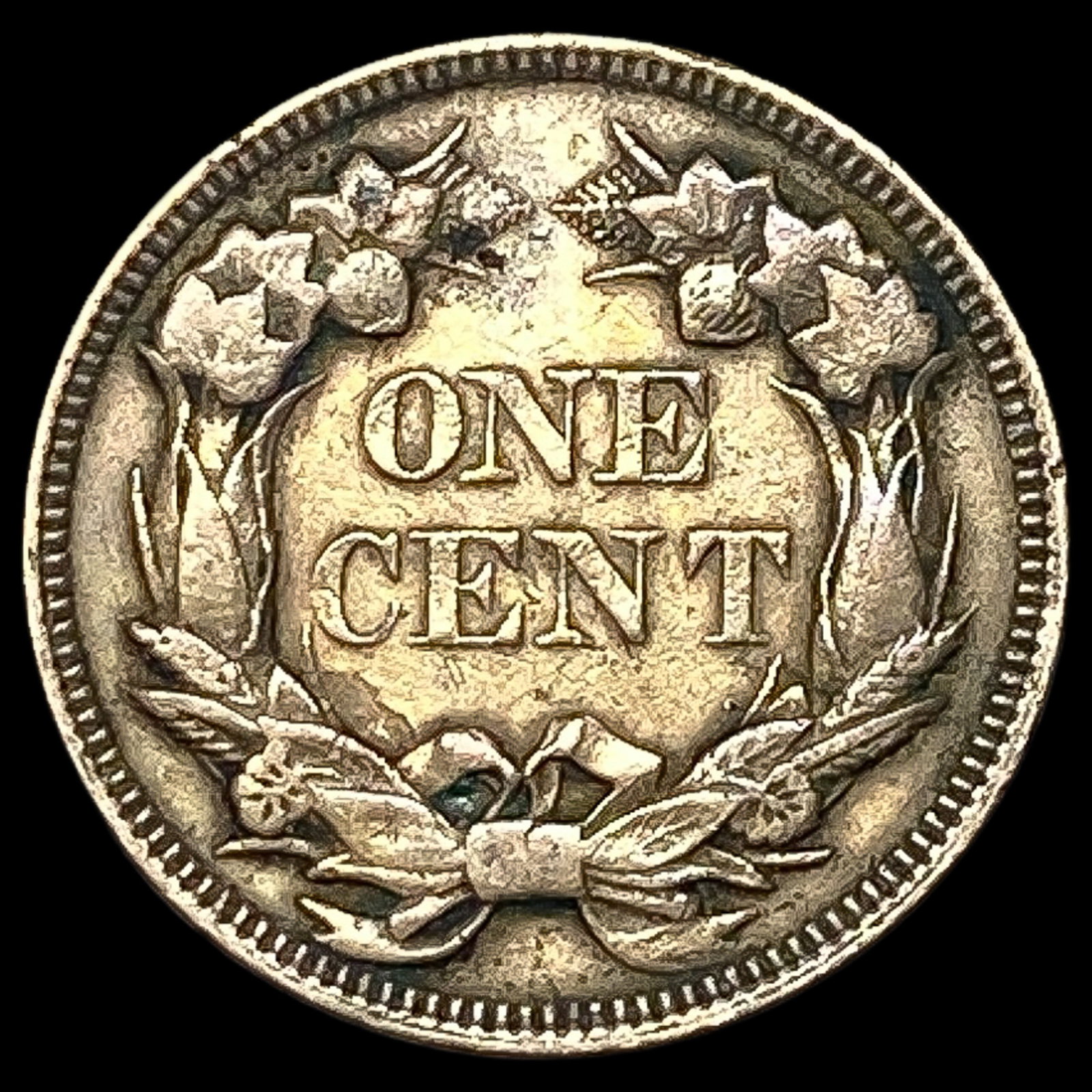 1857 Flying Eagle Cent NEARLY UNCIRCULATED - 2