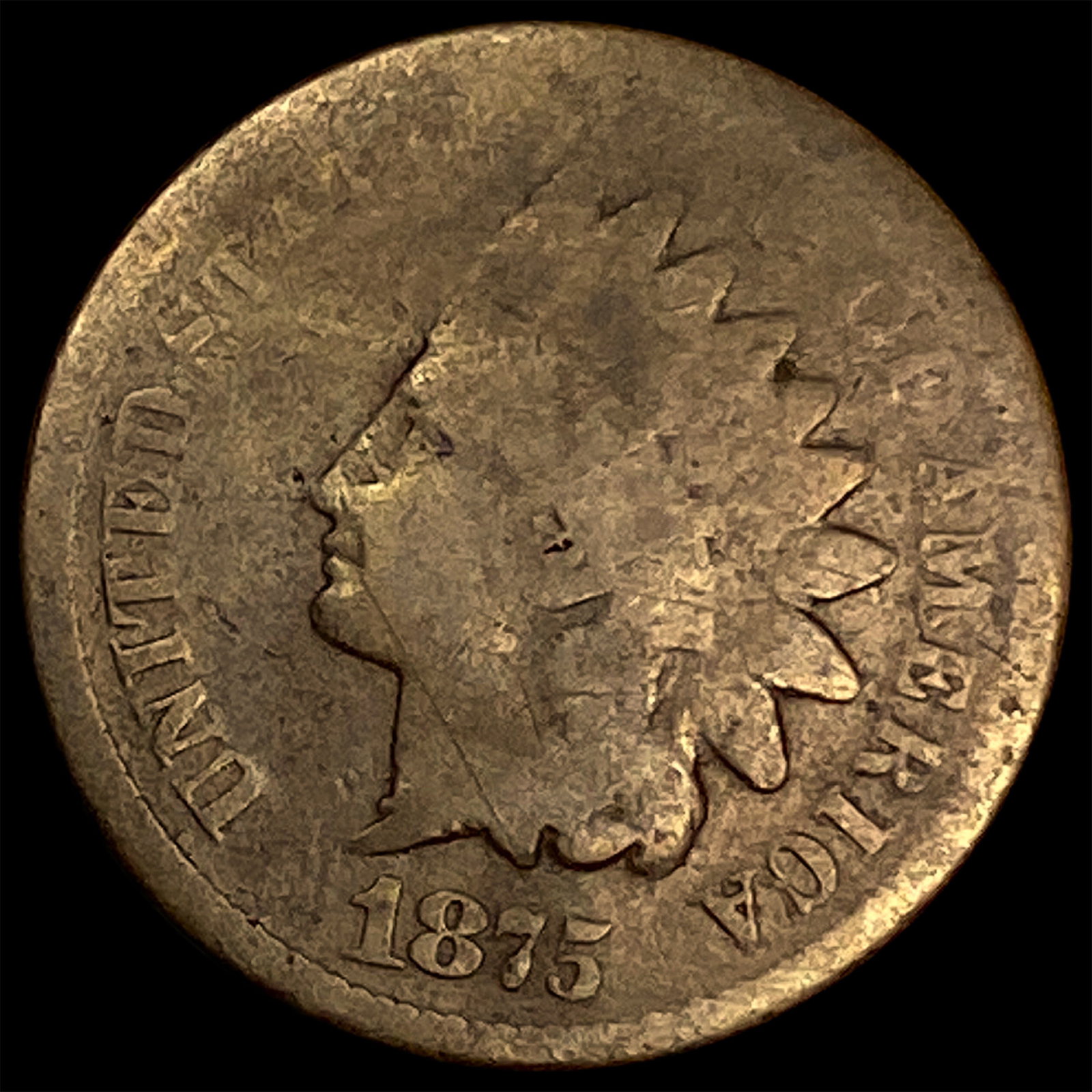 1875 Indian Head Cent NICELY CIRCULATED (1 of 2)