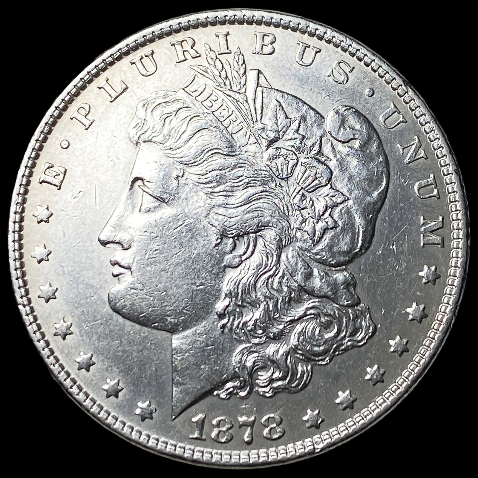1878 Silver Morgan Dollar CLOSELY UNCIRCULATED: 1878 Silver Morgan Dollar CLOSELY UNCIRCULATED