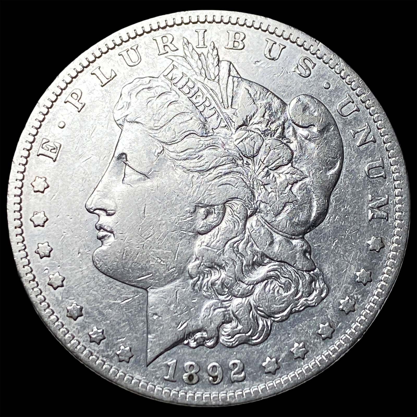 1892-S Silver Morgan Dollar LIGHTLY CIRCULATED: 1892-S Silver Morgan Dollar LIGHTLY CIRCULATED