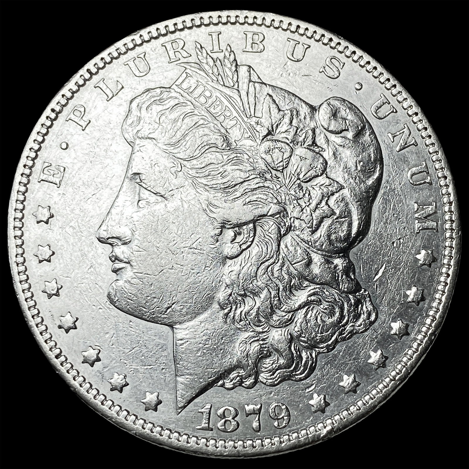 1879-S Rev 78 Silver Morgan Dollar CLOSELY UNCIRCULATED: 1879-S Rev 78 Silver Morgan Dollar CLOSELY UNCIRCULATED