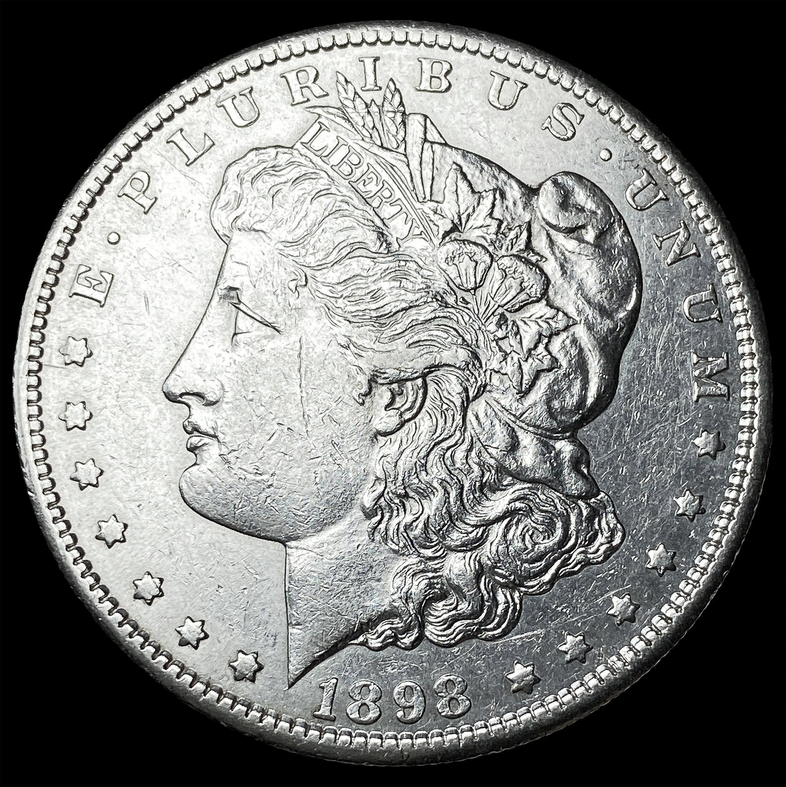 1898-S Silver Morgan Dollar CLOSELY UNCIRCULATED: 1898-S Silver Morgan Dollar CLOSELY UNCIRCULATED