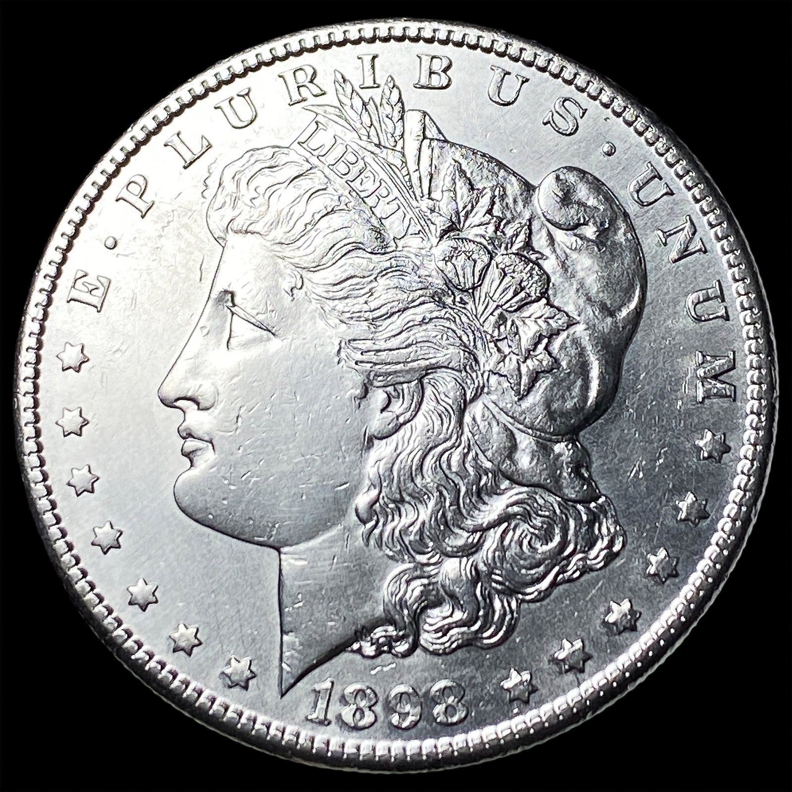 1898-S Silver Morgan Dollar CHOICE AU: 1898-S Silver Morgan Dollar CHOICE AU