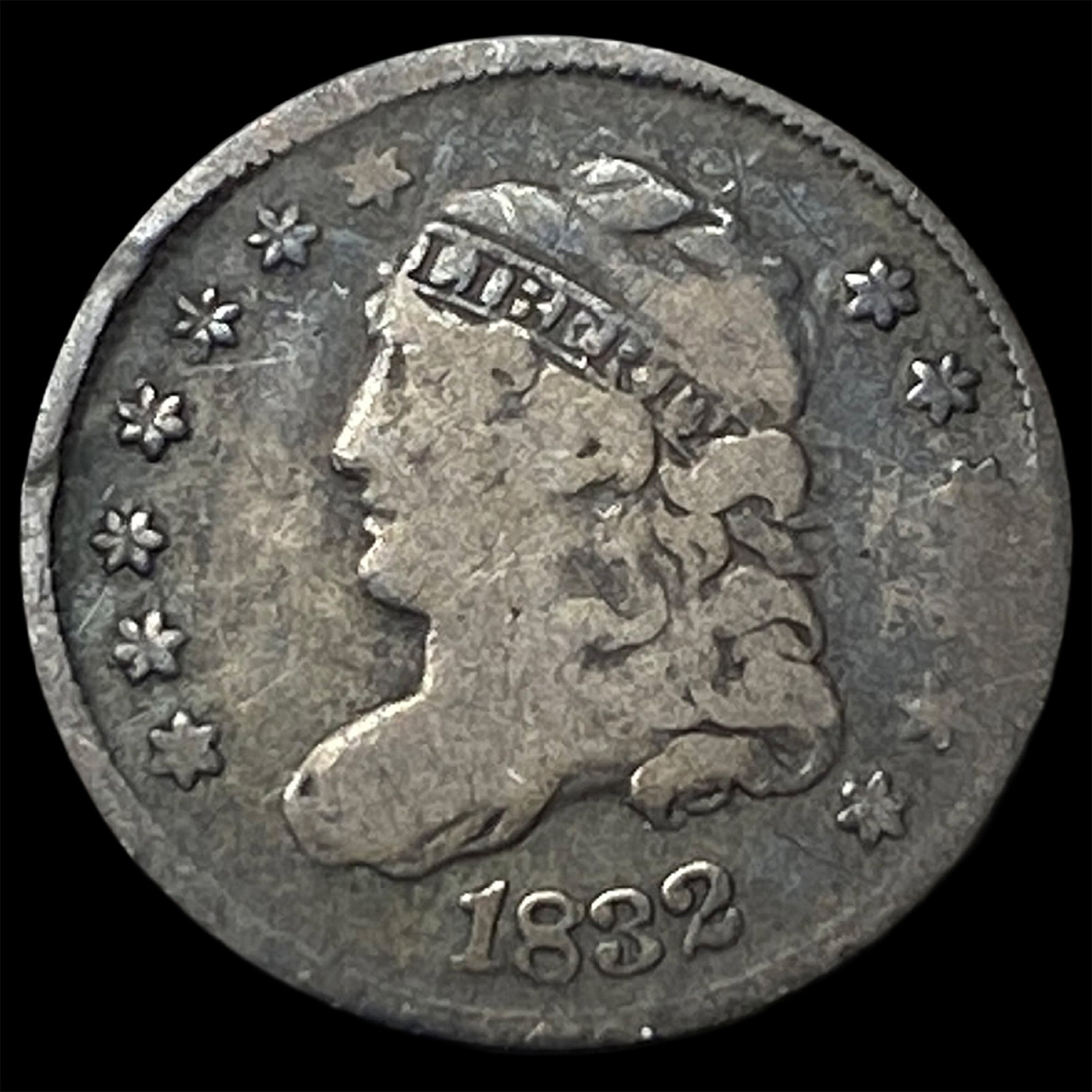 1832 Capped Bust Half Dime NICELY CIRCULATED (1 of 2)