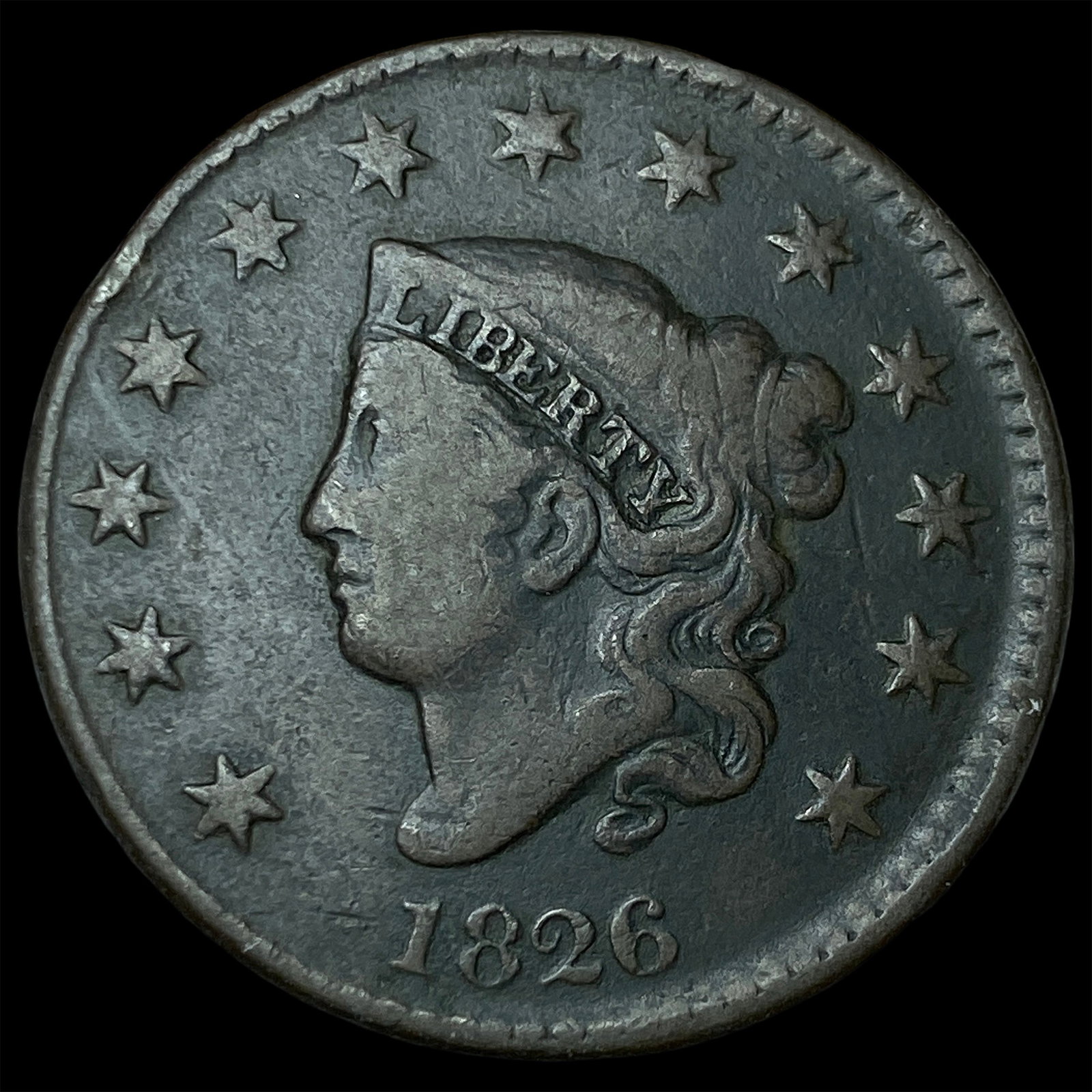 1826 Coronet Head Large Cent LIGHTLY CIRCULATED: 1826 Coronet Head Large Cent LIGHTLY CIRCULATED