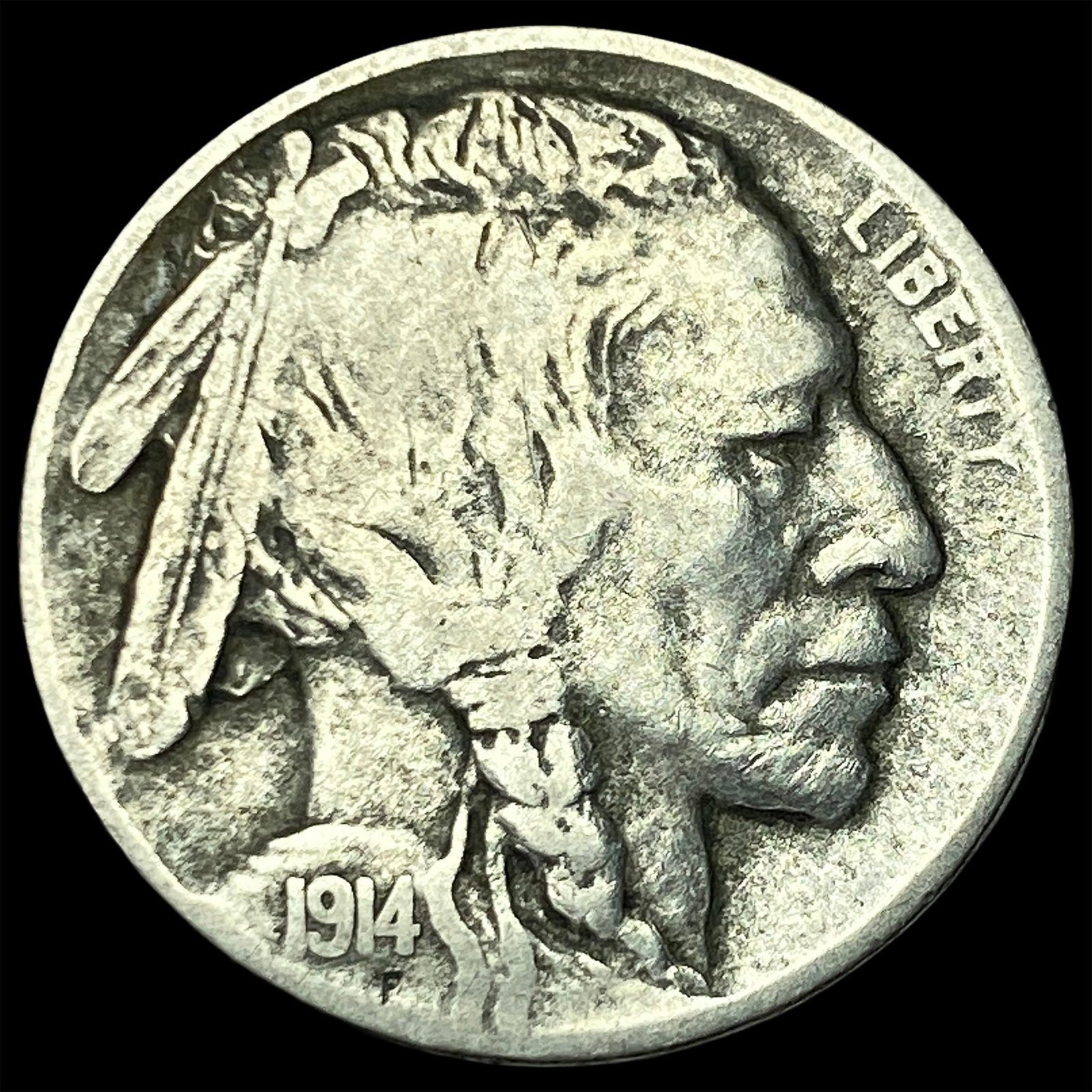 1914-D Buffalo Nickel LIGHTLY CIRCULATED: 1914-D Buffalo Nickel LIGHTLY CIRCULATED