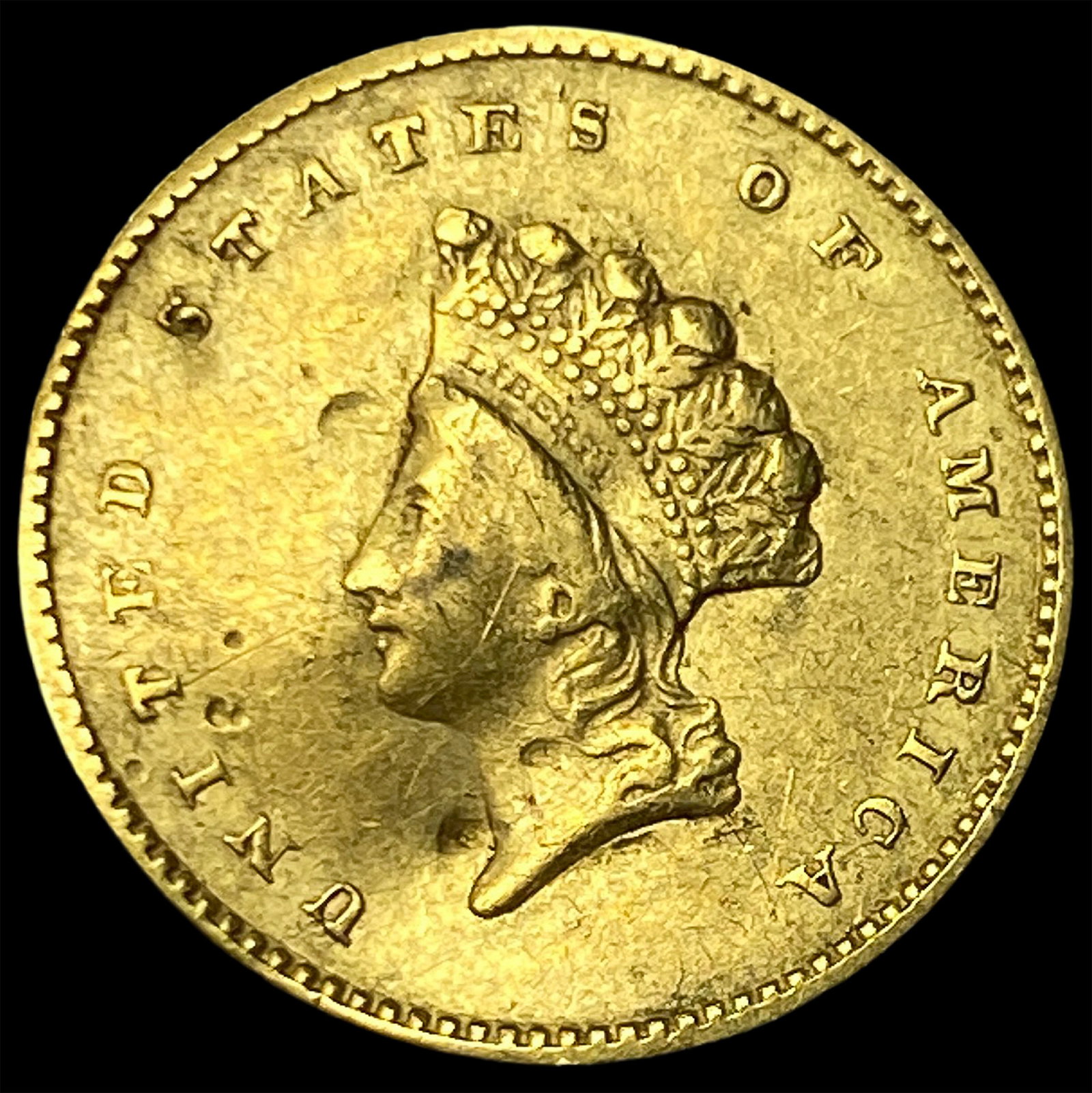 1855 Gold $1 Indian Princess Head Type 2 HIGH GRADE (1 of 2)